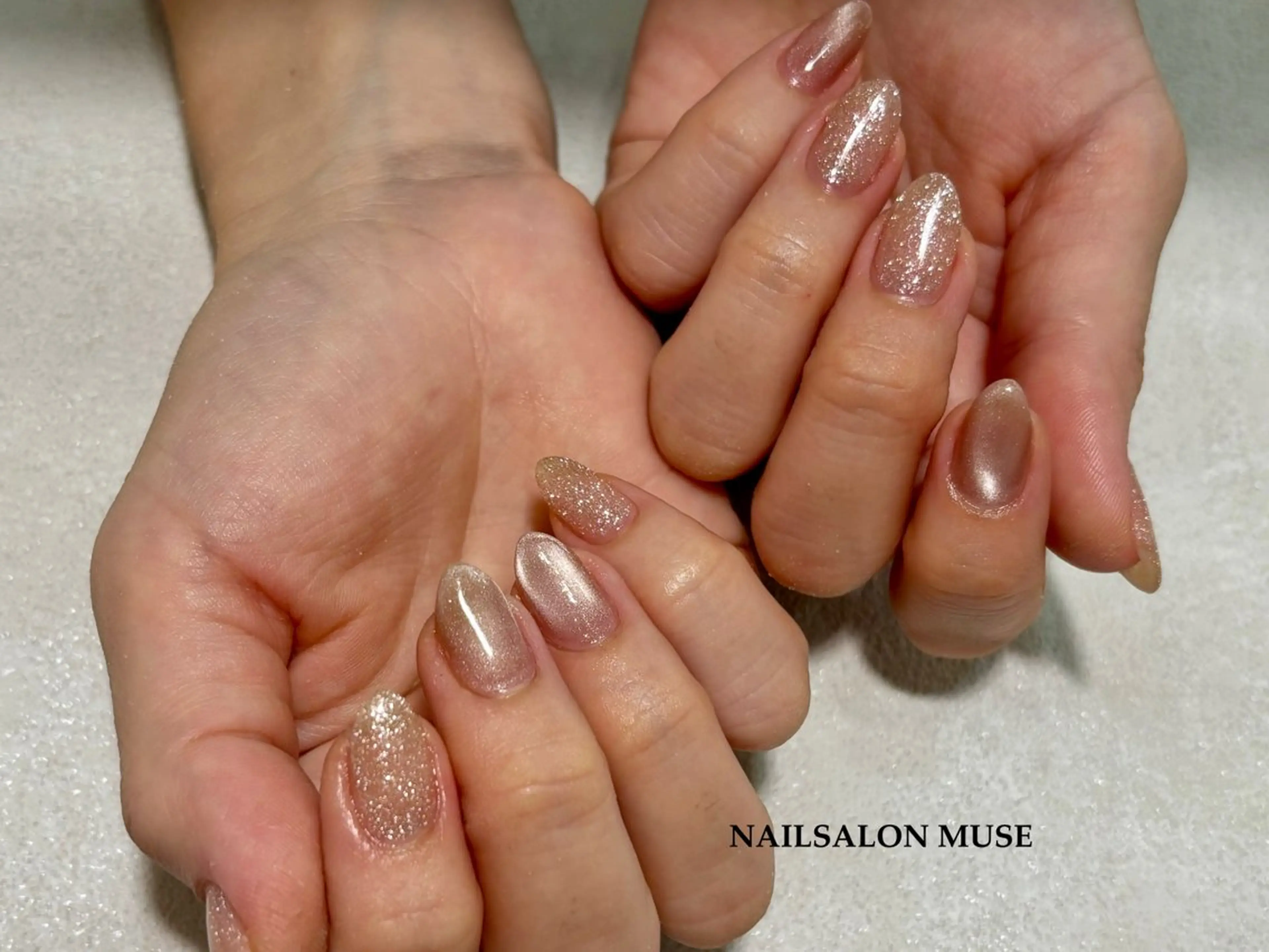 ネイル フラッシュネイル ジェルネイル マグネットネイル オフィスネイル ワンカラーネイル ハンドネイル Nail Salon MUSE    Aiのネイルデザイン