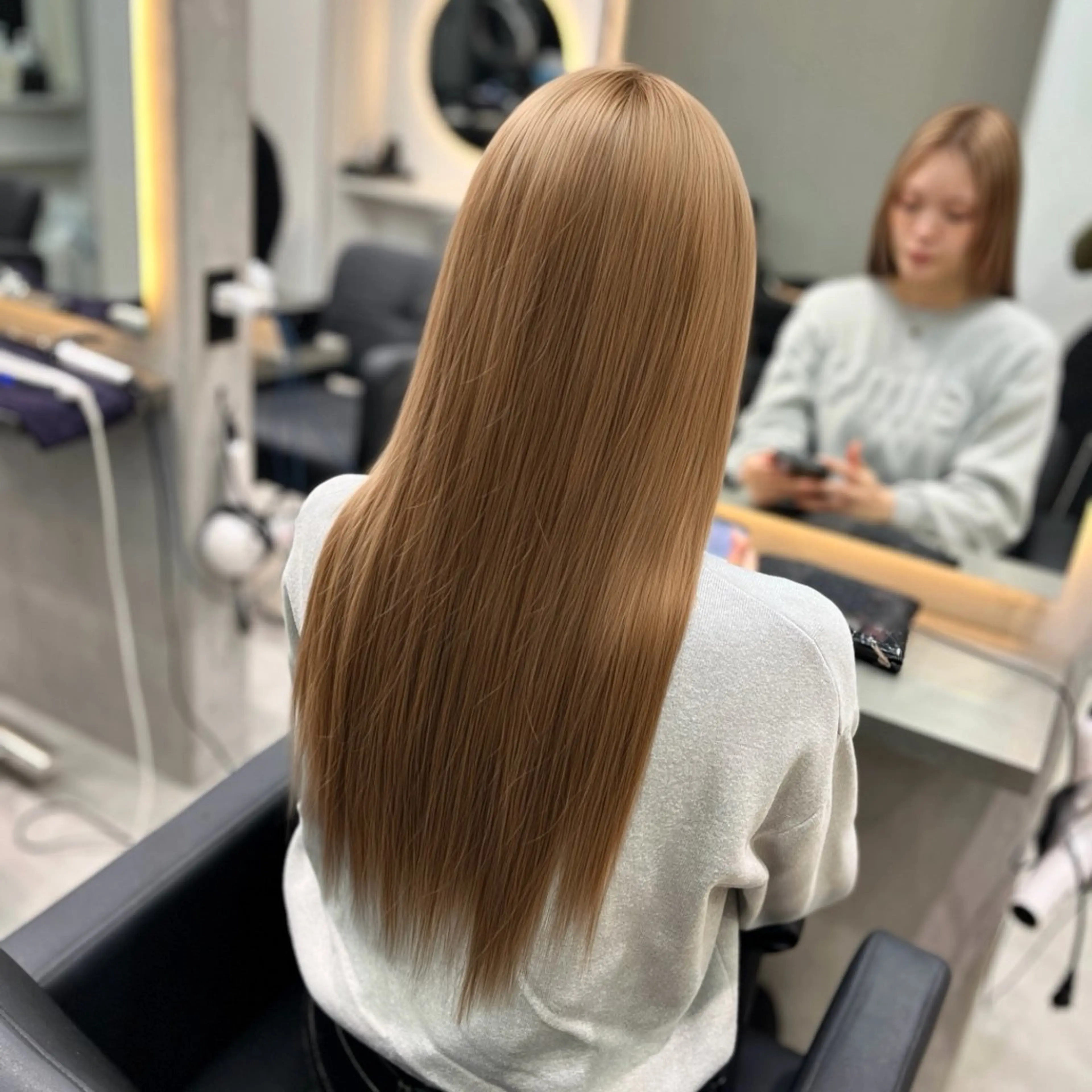 カラー ベージュカラー エクステ MOMOKA /　Lapis今泉店のヘアスタイル
