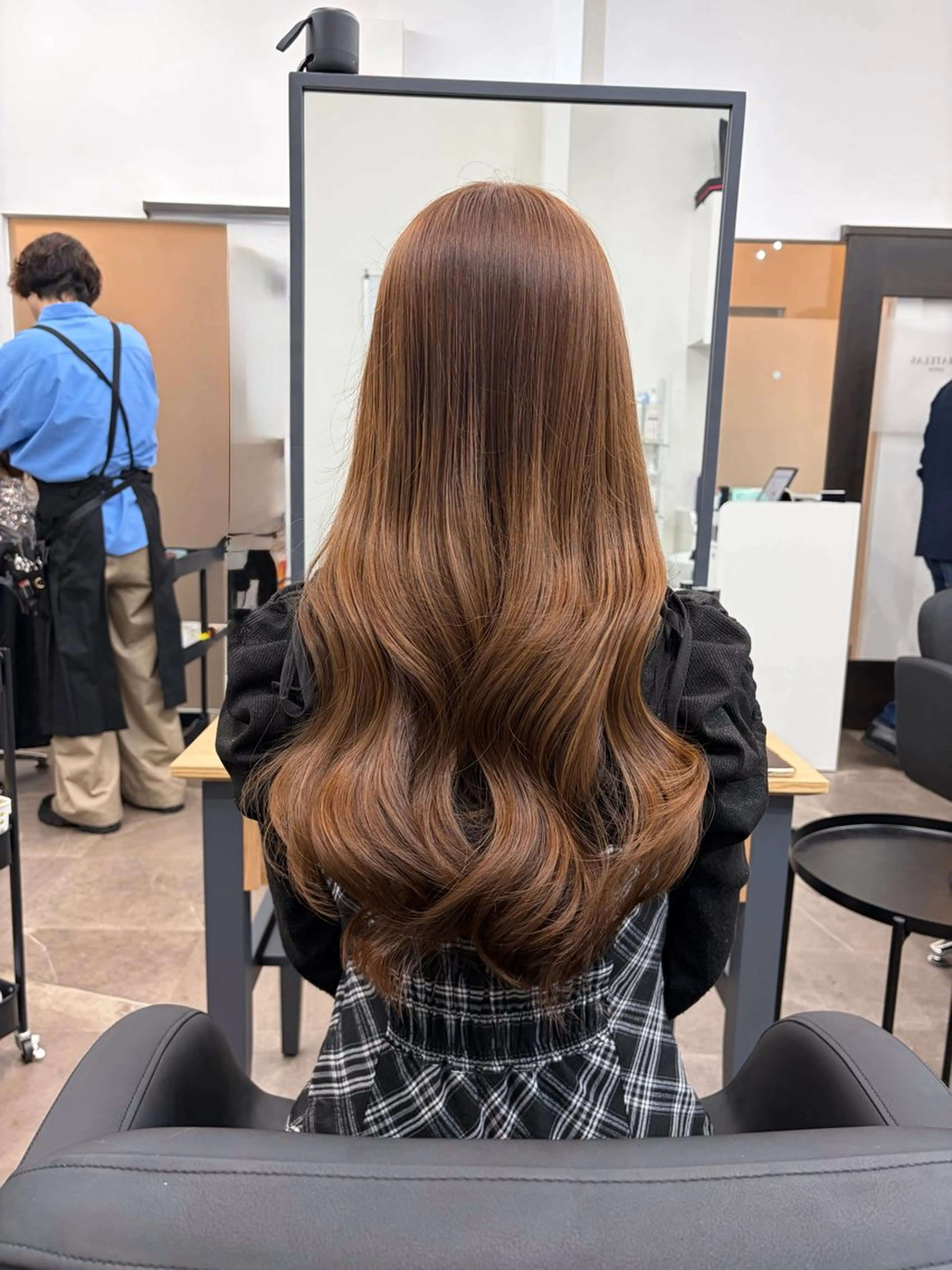 ロング カット ヘアカラー 🫧艶髪レイヤー/韓 国ボブ💎石川遥💎のヘアスタイル