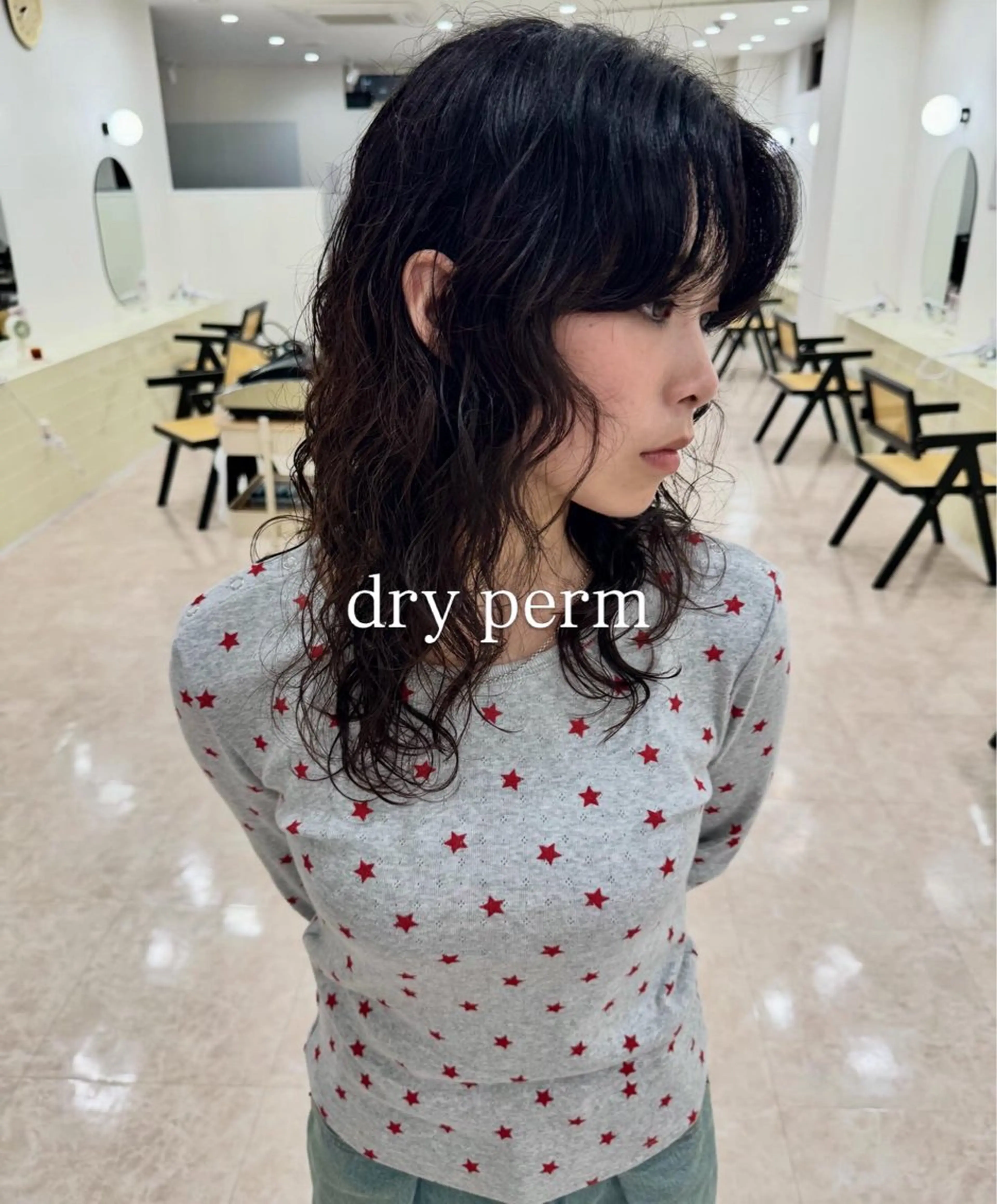 セミロング パーマ カット パーマ トリートメント ブリーチ/レイヤー/ コイデリュウセイのヘアスタイル