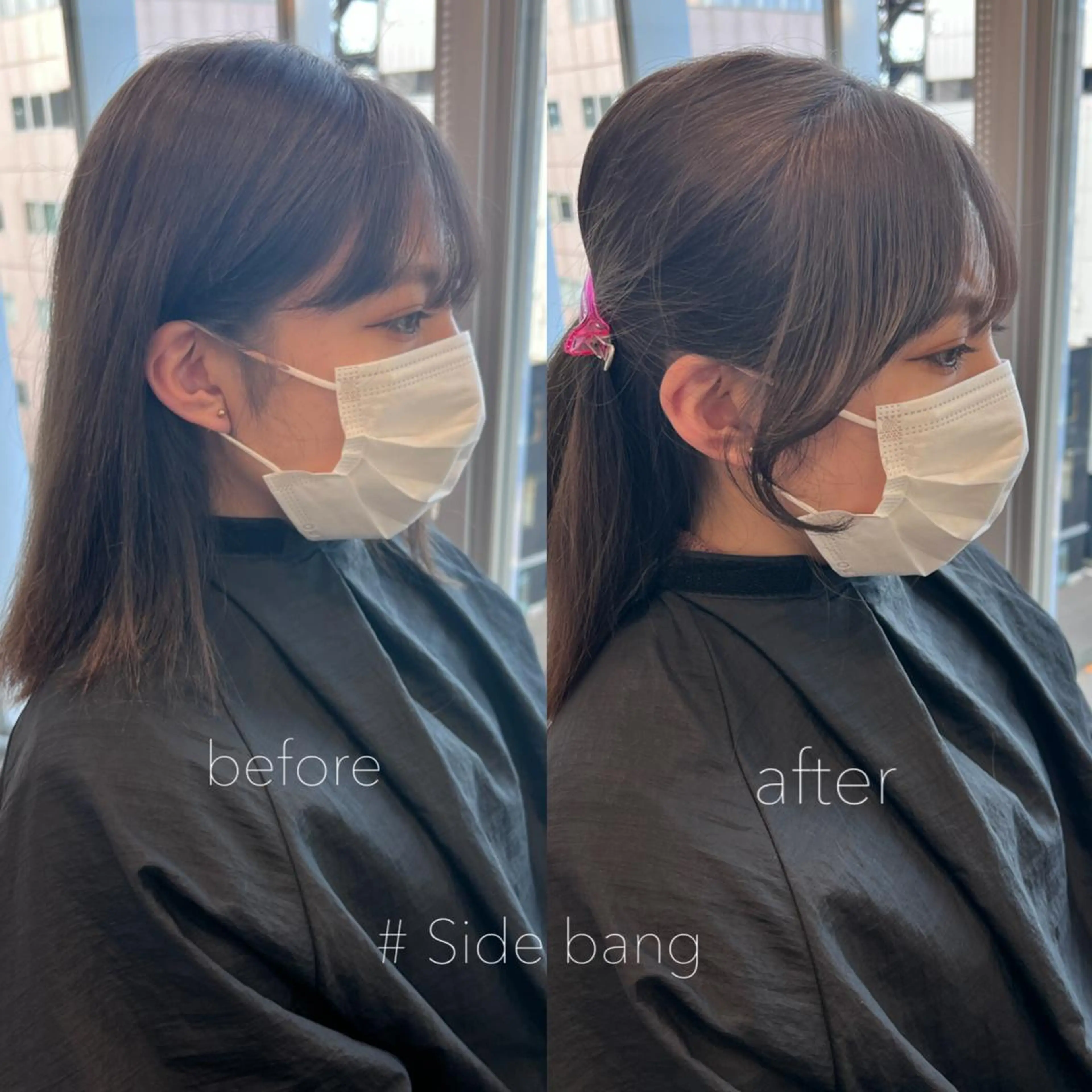 ミディアム カラー パーマ 顔周りカット 小顔カット カット ヘアカラー トリートメント ヘアセット 天神レイヤーカット No.1💖マユカのヘアスタイル