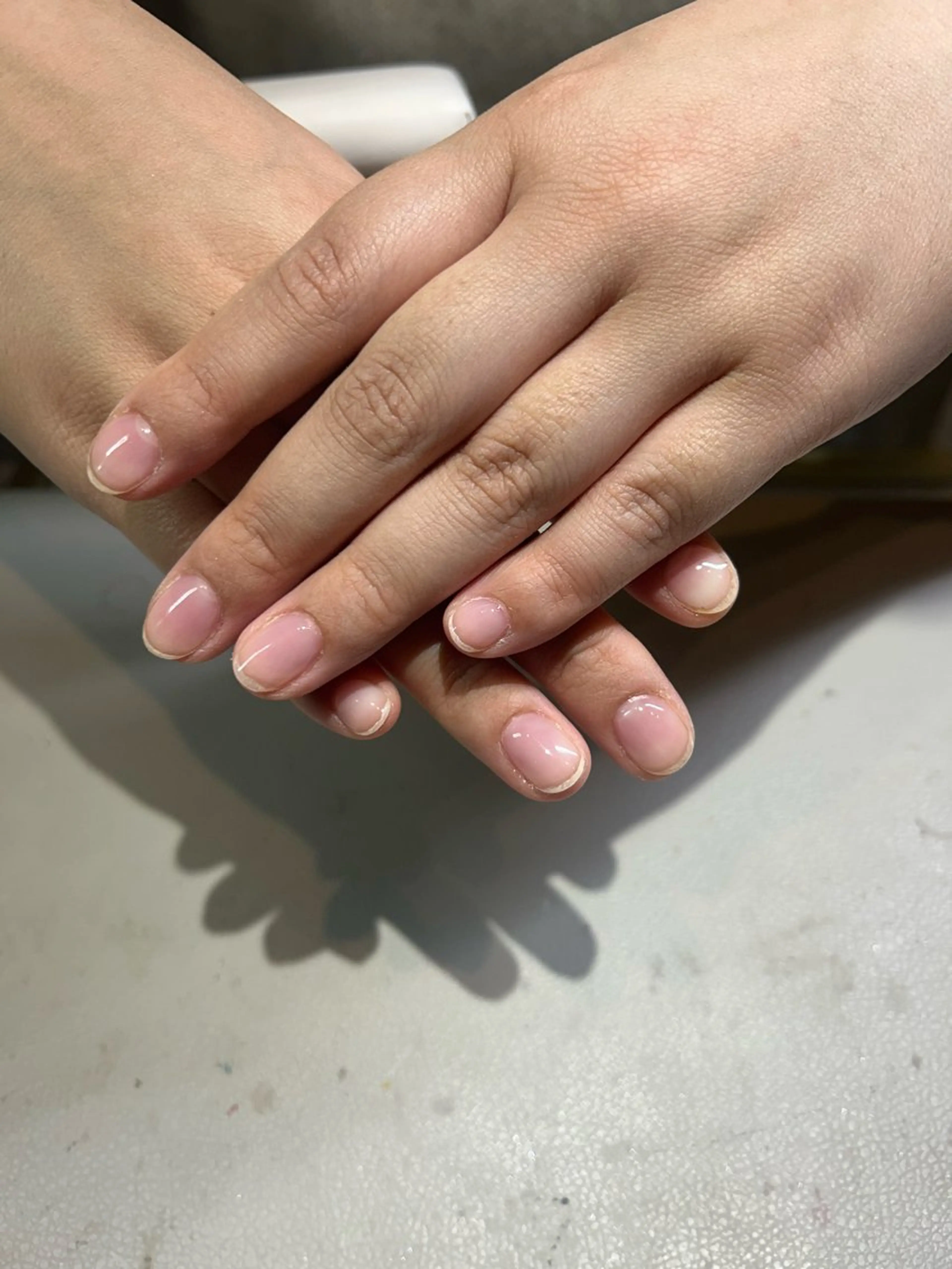 ハンド　クリアネイル　オフなしの写真