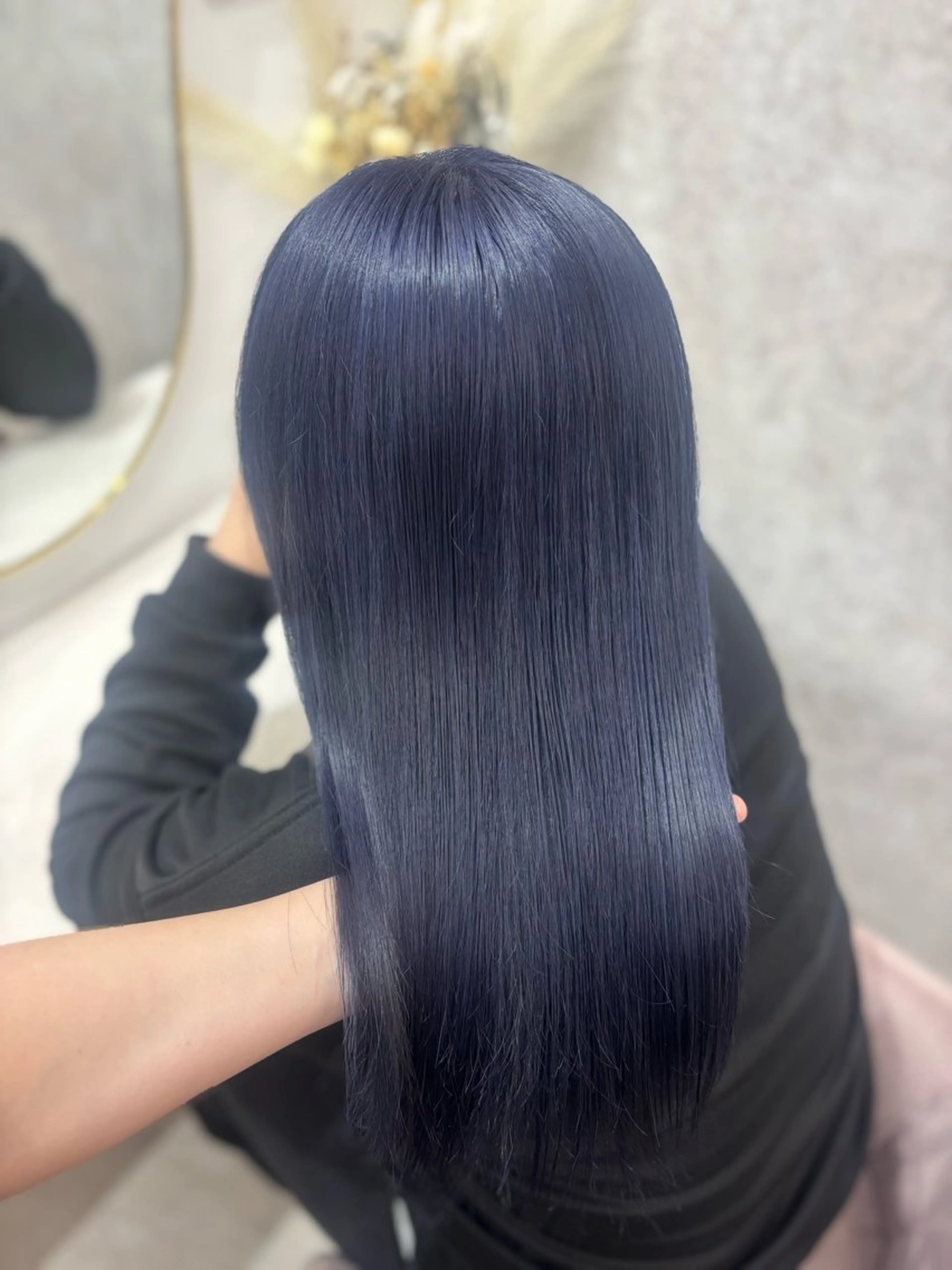 ミディアム 💘Kurea💘 艶髪/韓国/暗髪のヘアスタイル