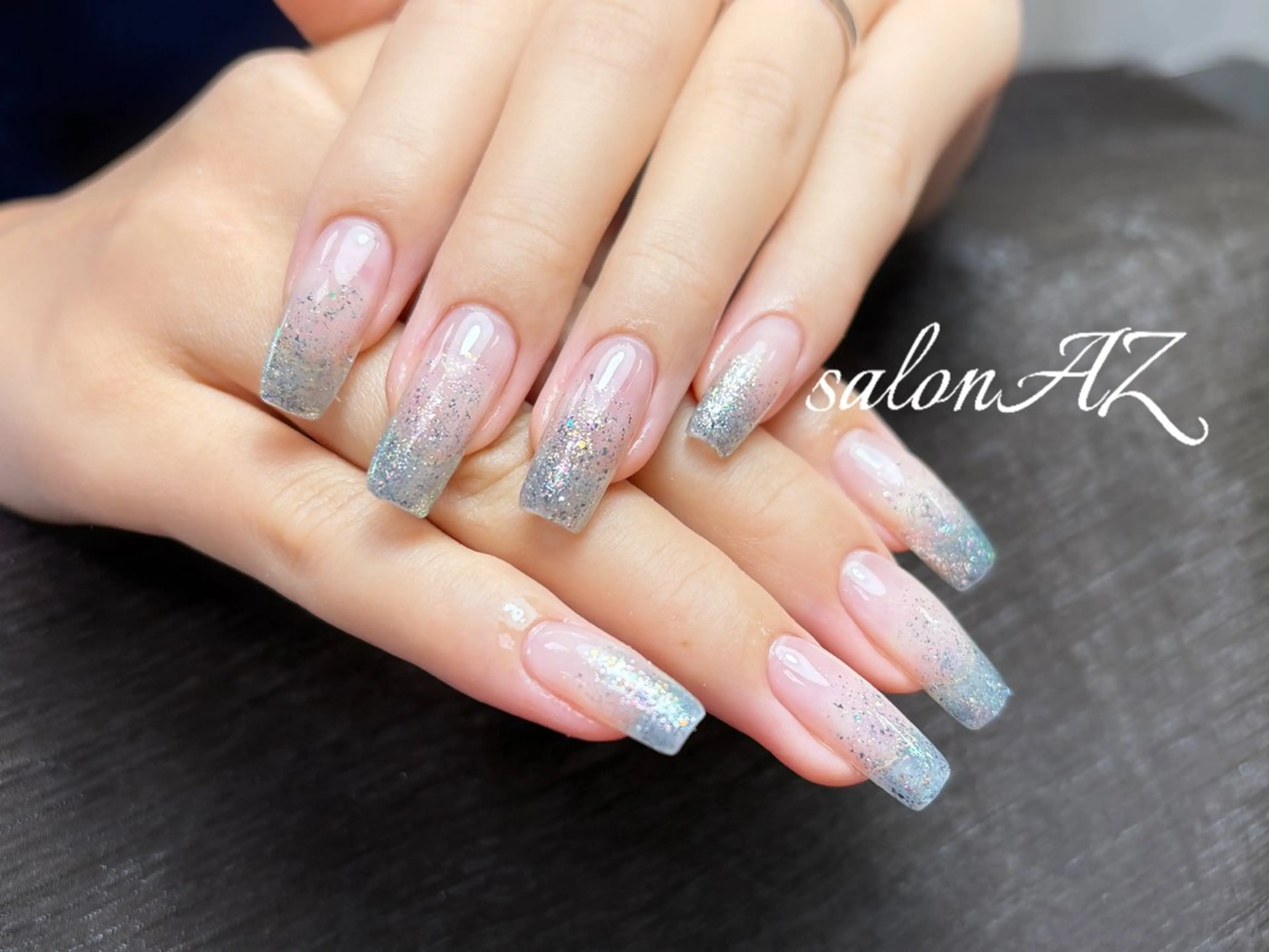 ネイル アートネイル 長さ出し フットネイル フレンチネイル ジェルネイル salon AZのネイルデザイン