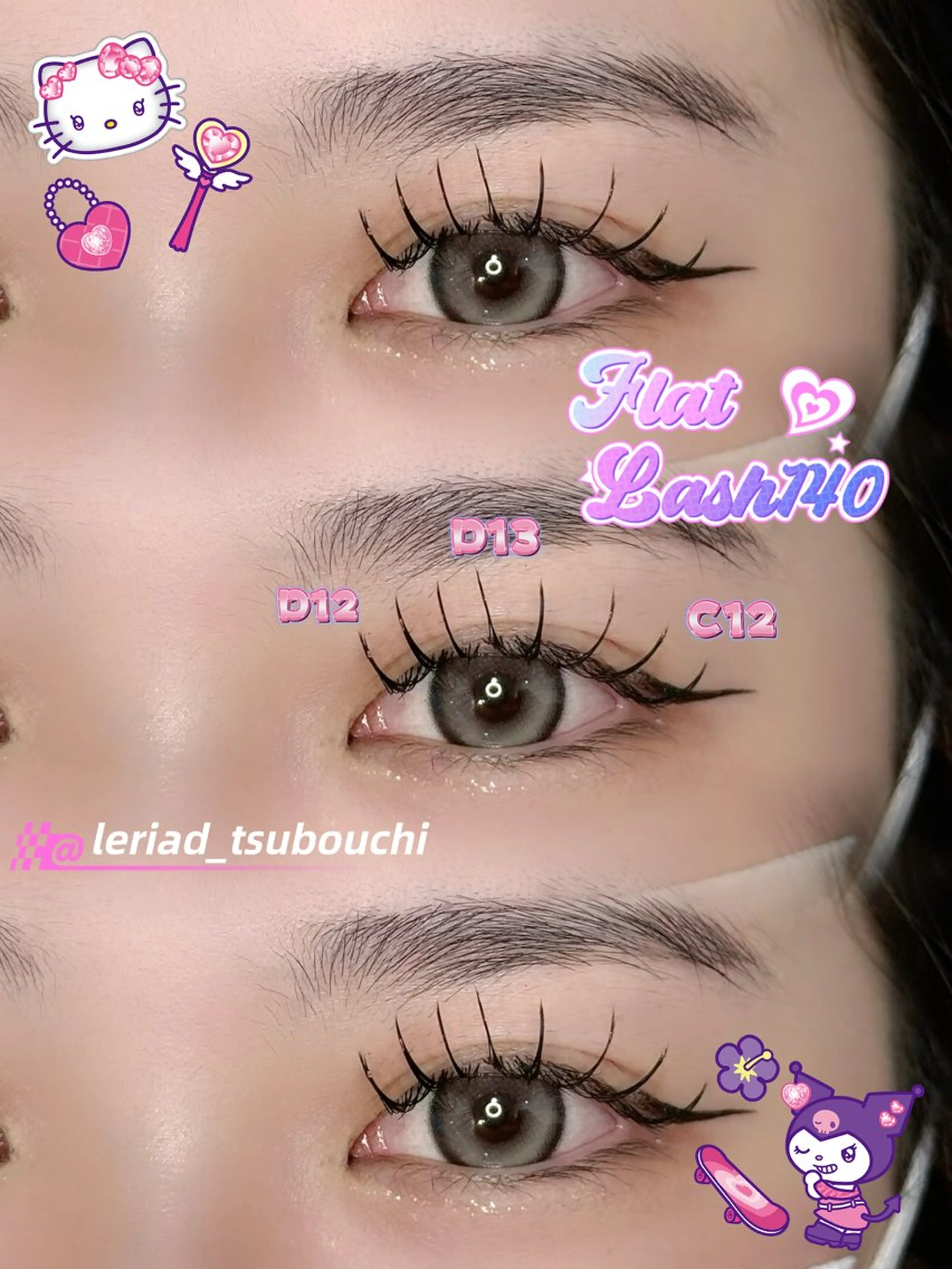 マツエク・マツパ マツエク ルリアド栄🦋 ツボウチのマツエク・マツパデザイン