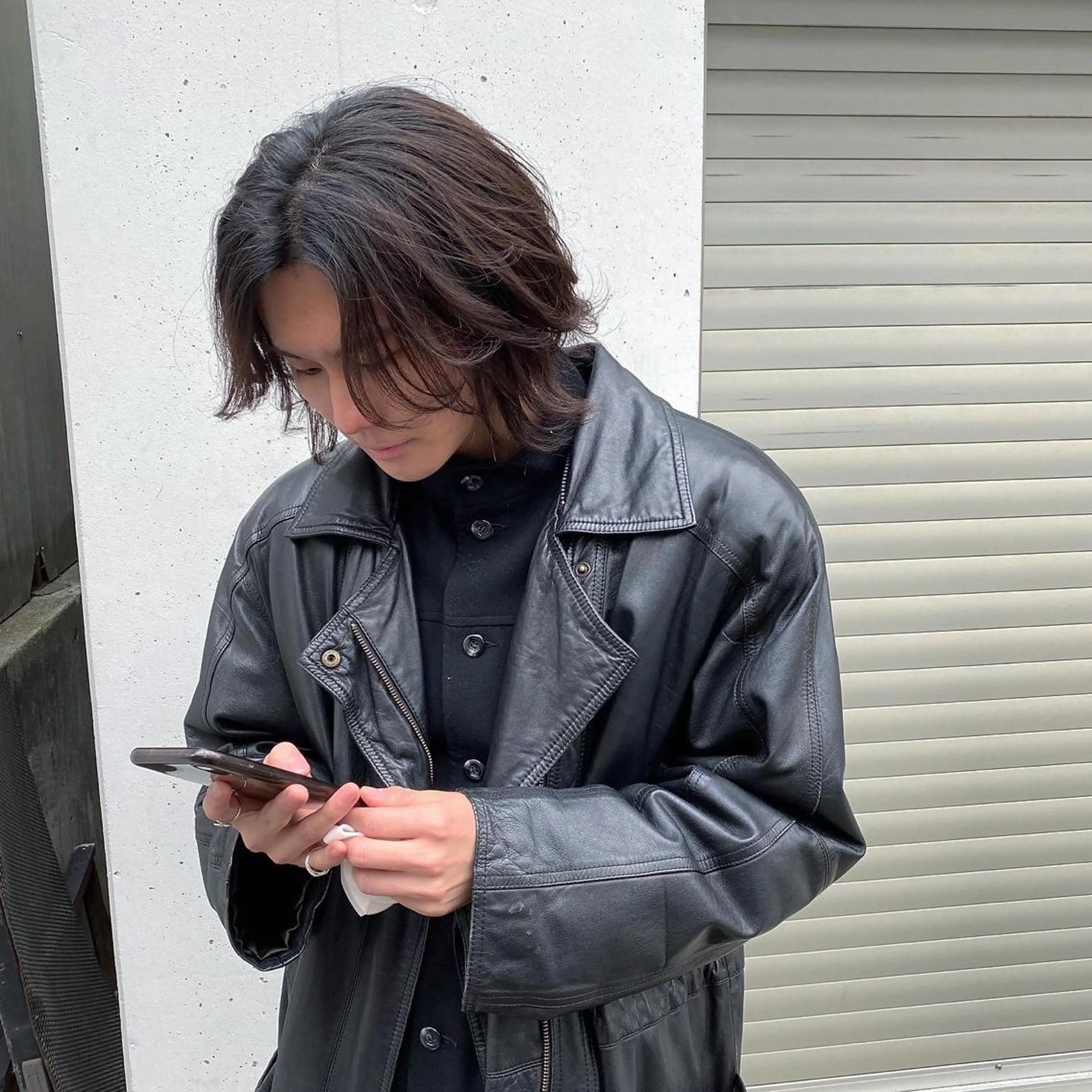 ミディアム メンズ メンズデザインカット デザインカット カット トリートメント パーマ、髪質改善 カズマのヘアスタイル