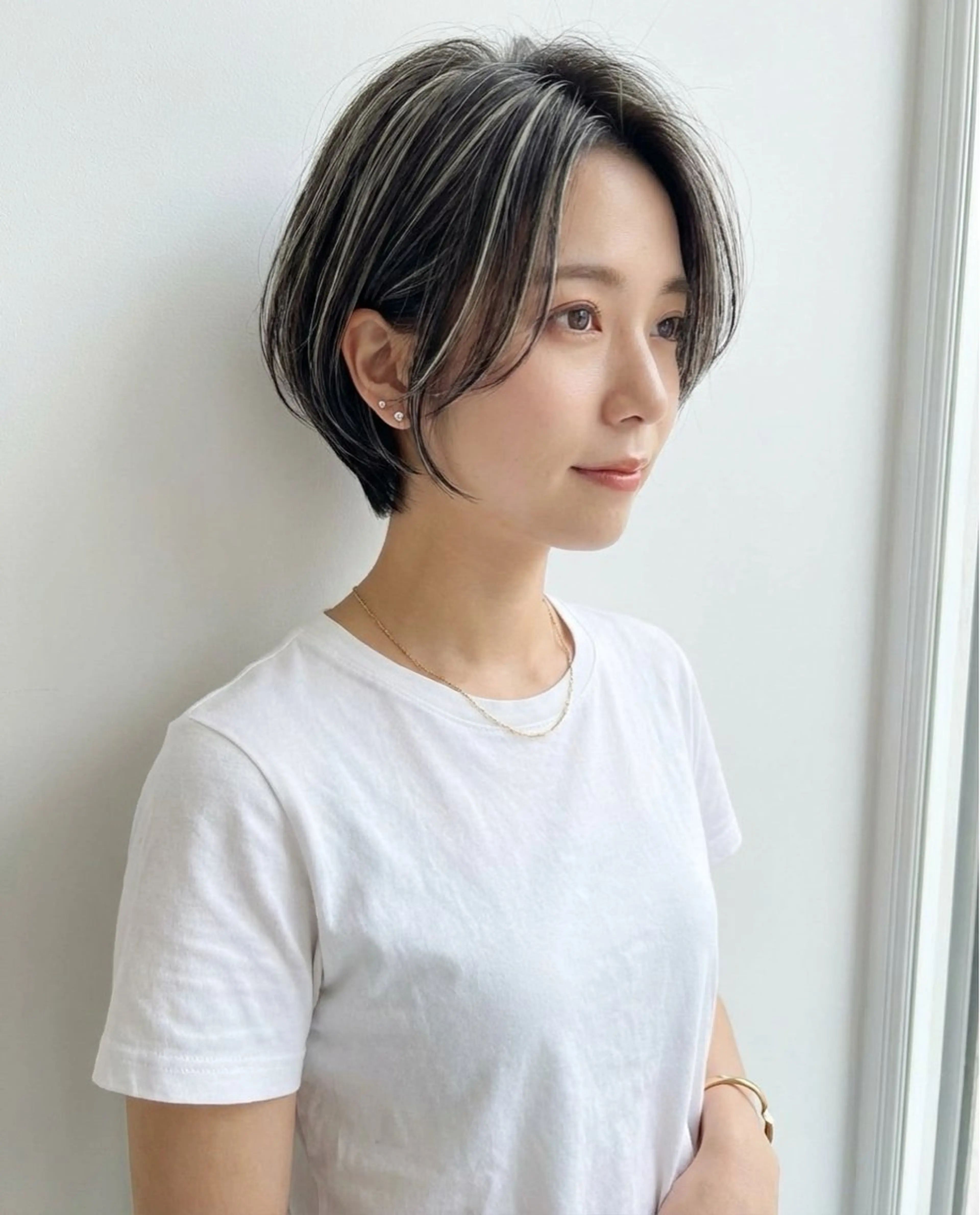 ショート ハイライト ショートヘア デュファブル　高橋 慶一のヘアスタイル