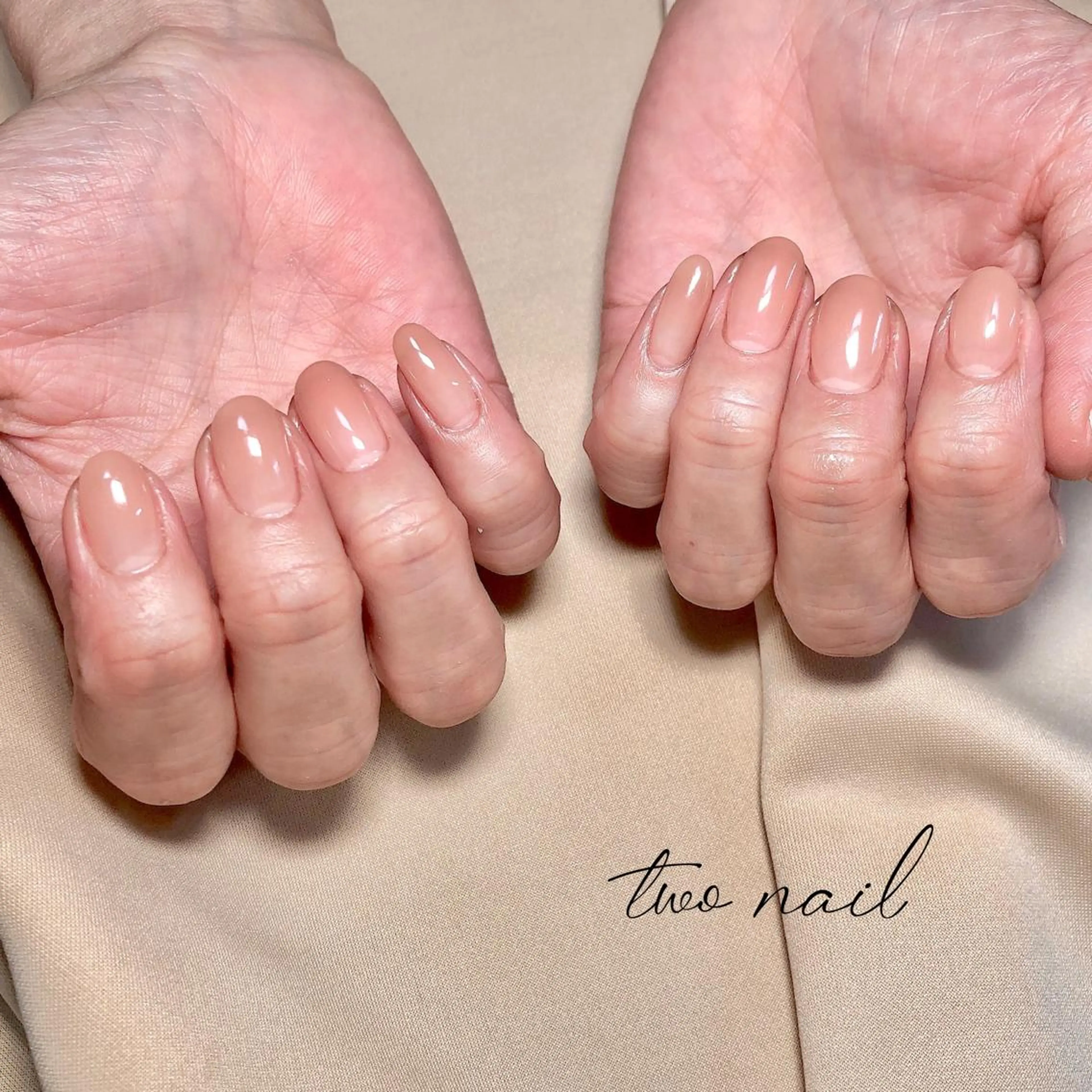 ネイル アートネイル ブラウン フットネイル ハート ニュアンスネイル ハンドネイル two nailのネイルデザイン