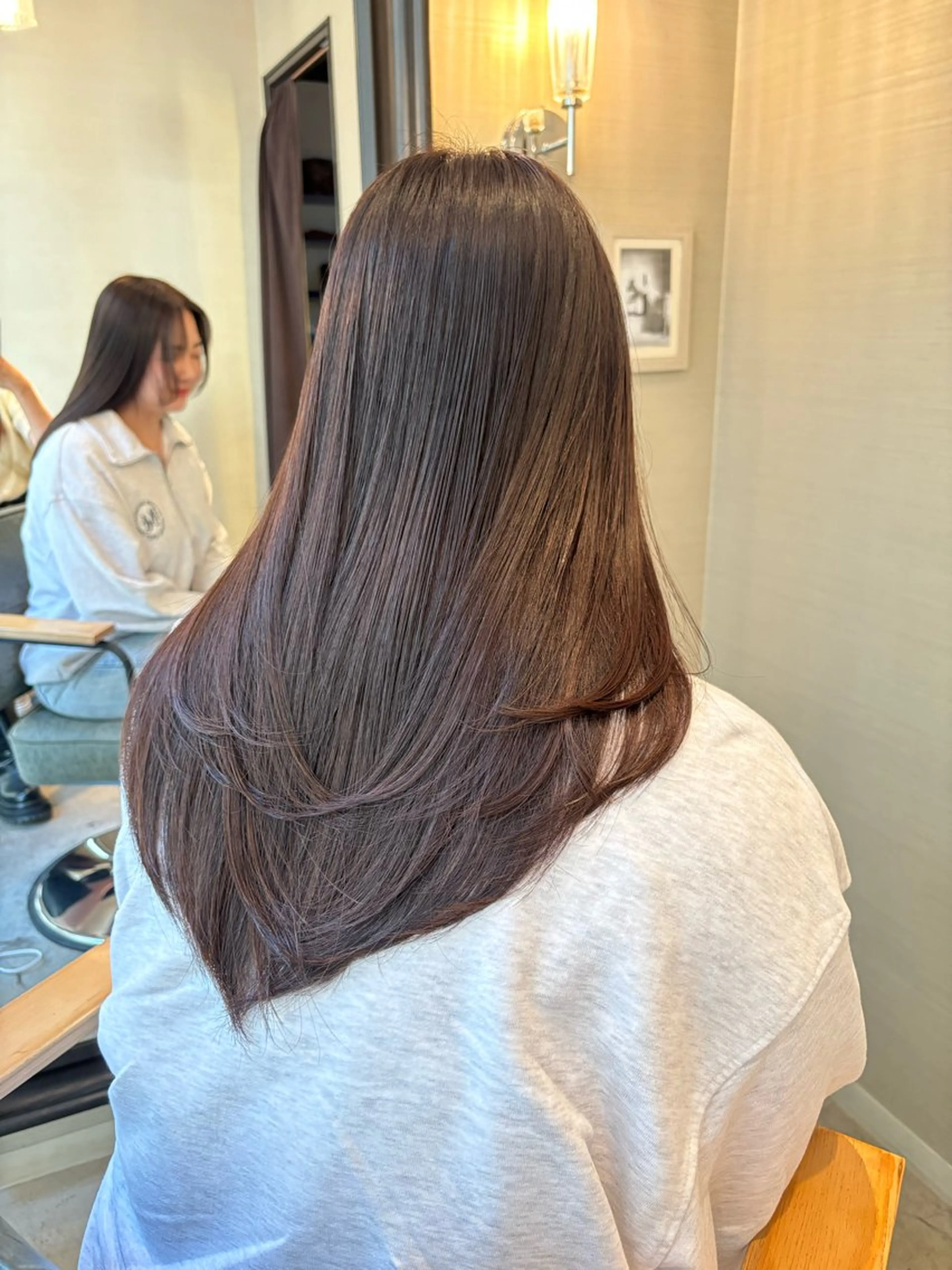 ロング 【髪質改善】カラー 韓国ヘア🎀RISAのヘアスタイル