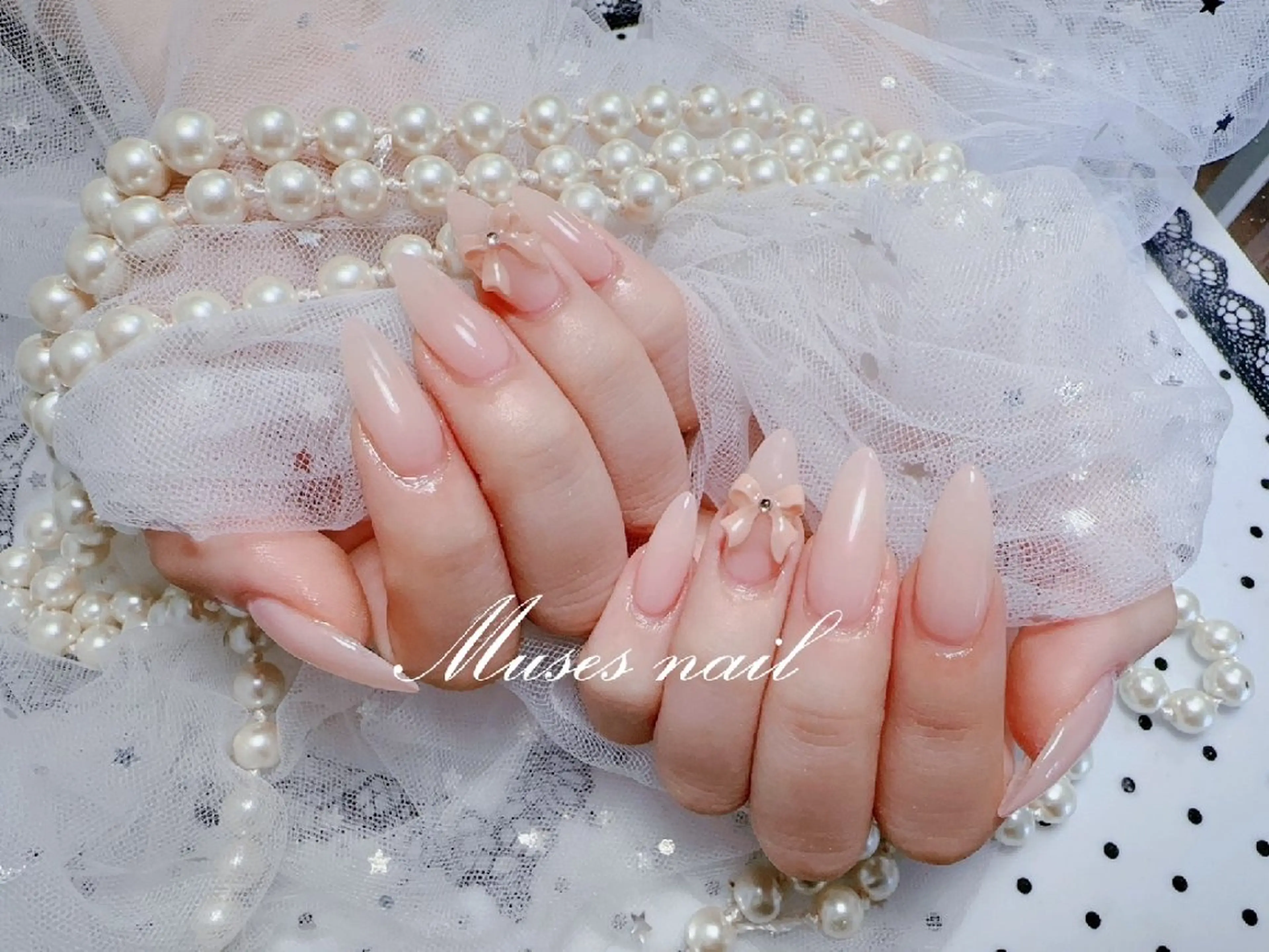 【チップ】【新規オフ無料】チップ長さ出しワンカラーorラメグラ✨パーツ2個付き🎀の写真