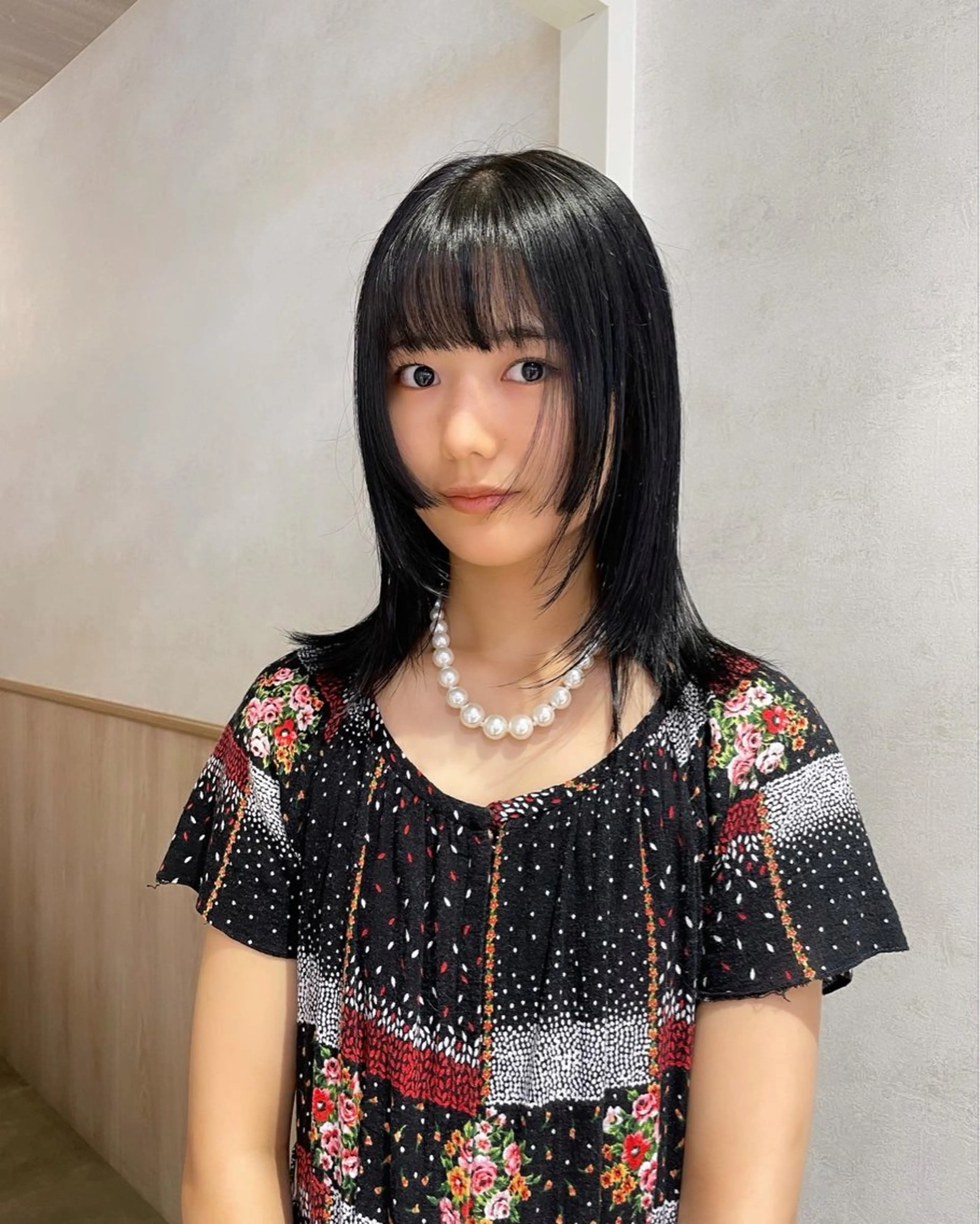 ミディアム カット ヘアカラー haru/レイヤー/ ウルフのヘアスタイル