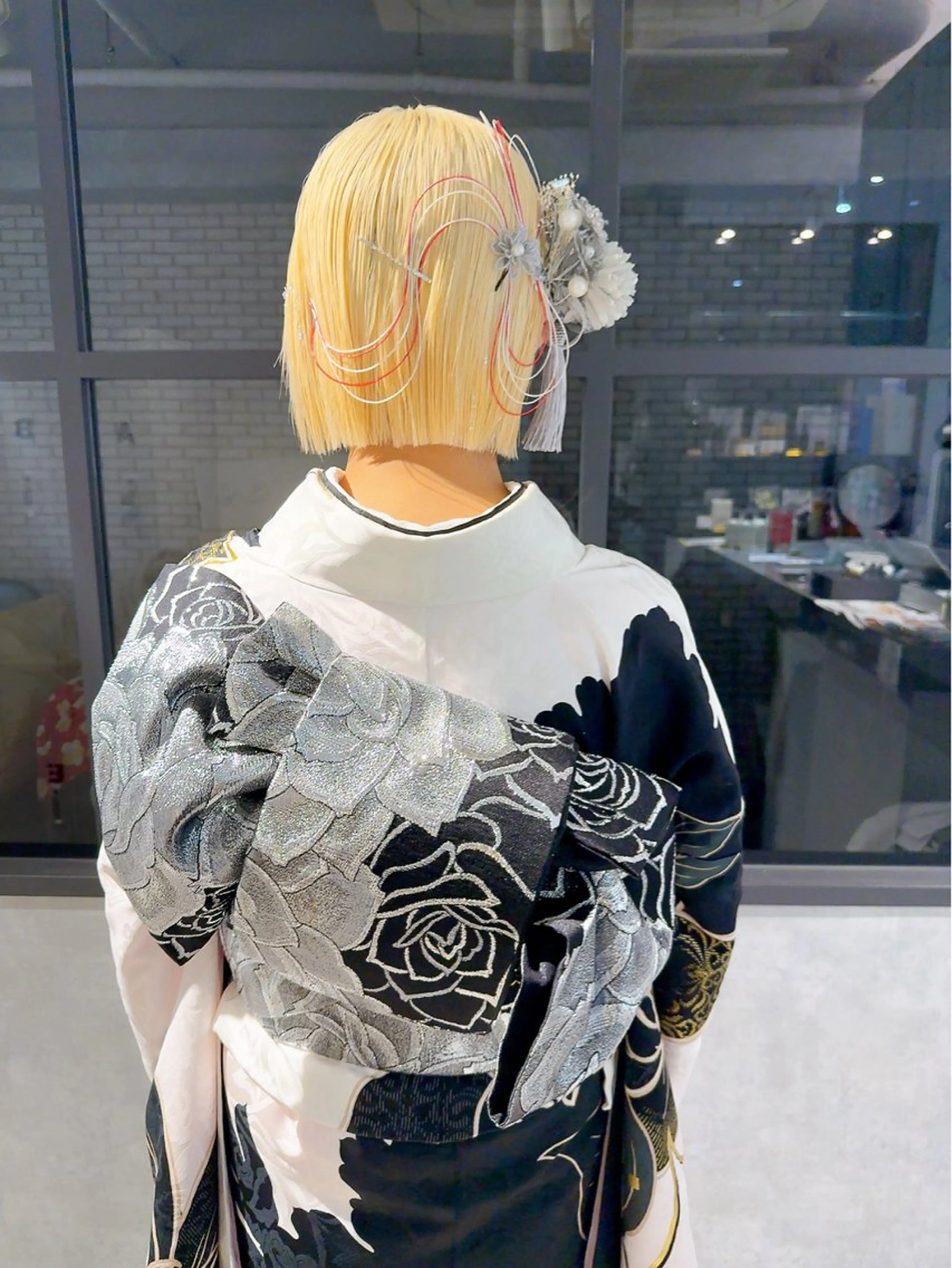 ヘアアレンジ 着物ヘア 卒業式のヘアスタイル 髪飾り ヘアセット 池田 みのりのヘアスタイル