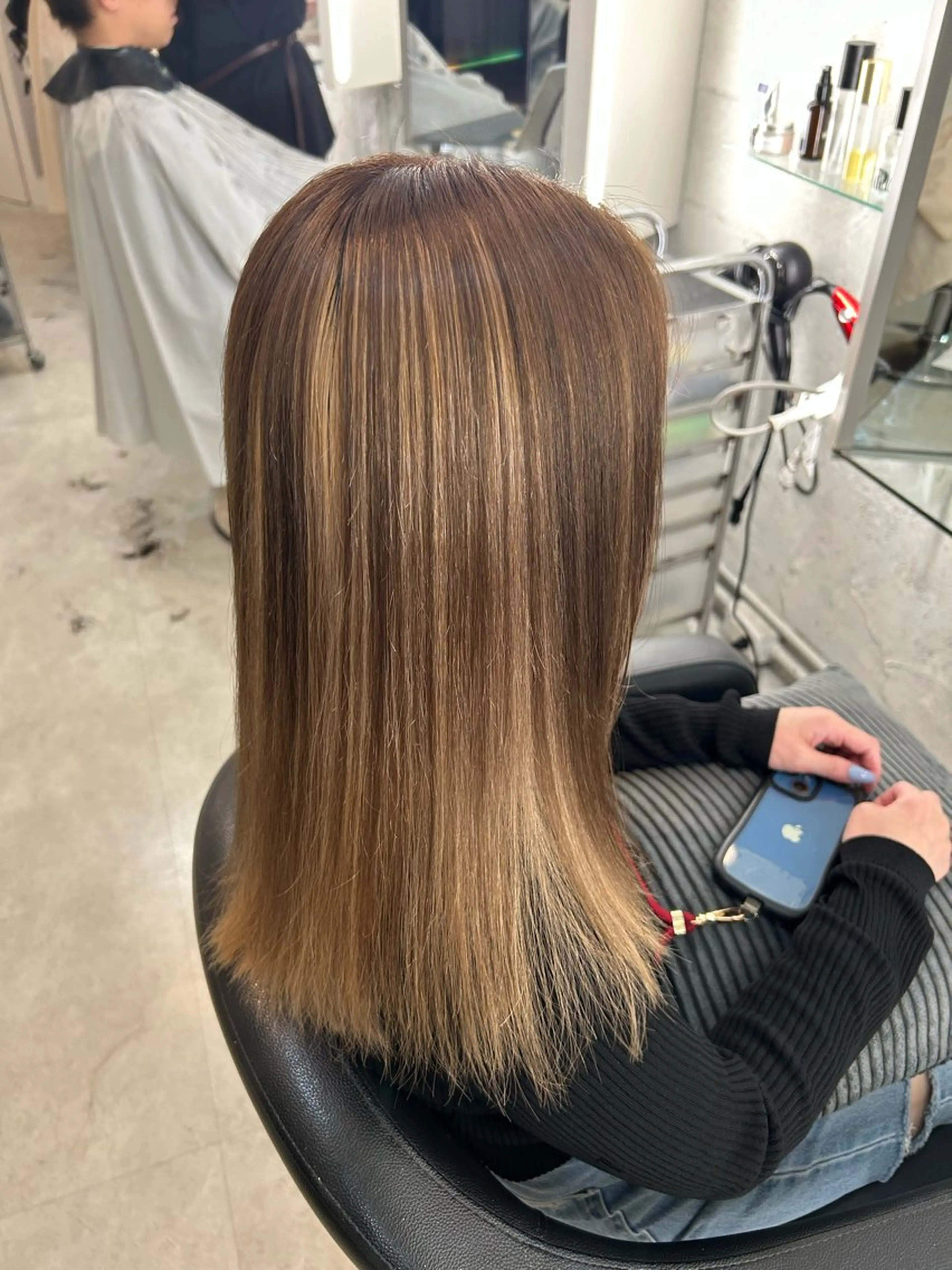 ミディアム カラー porto みなみのヘアスタイル