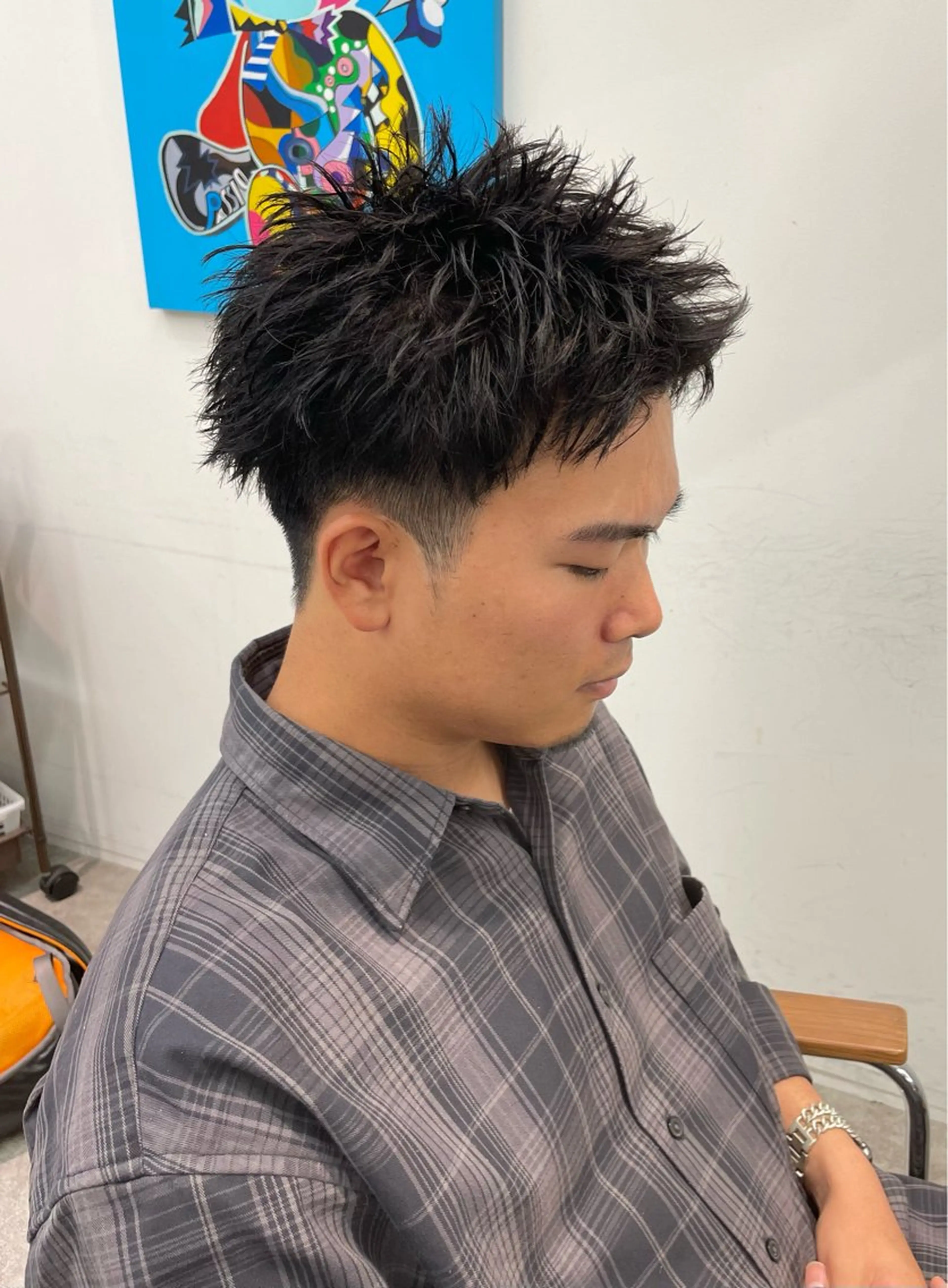 ショート メンズ メンズパーマ スパイキーショート ショートヘア 中島 耀一朗のヘアスタイル