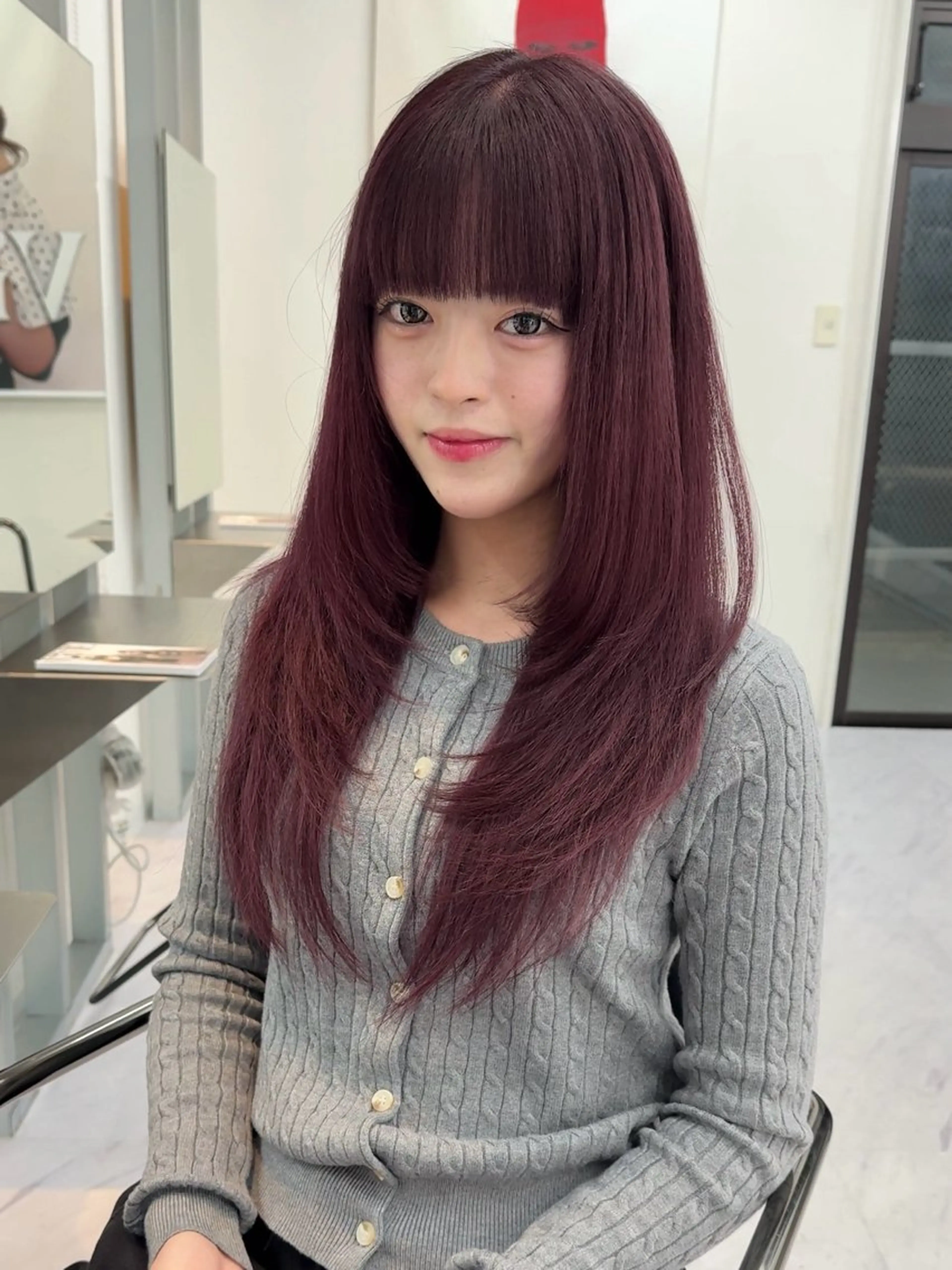 ロング カット ヘアカラー トリートメント ヘアセット Rita/髪質改善 /透明感カラーのヘアスタイル