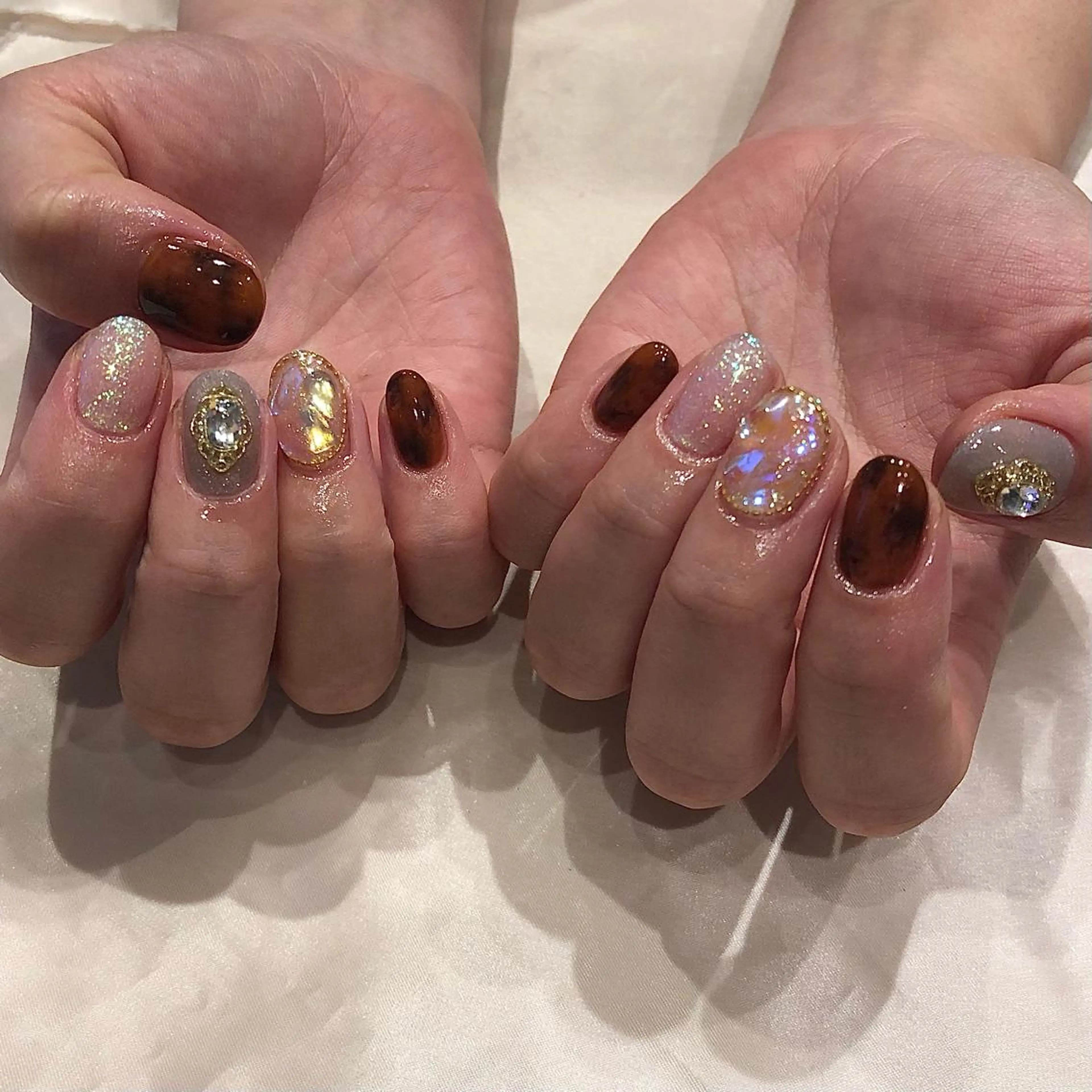 ネイル パラあり！フィルイン 美フォルムのネイルデザイン