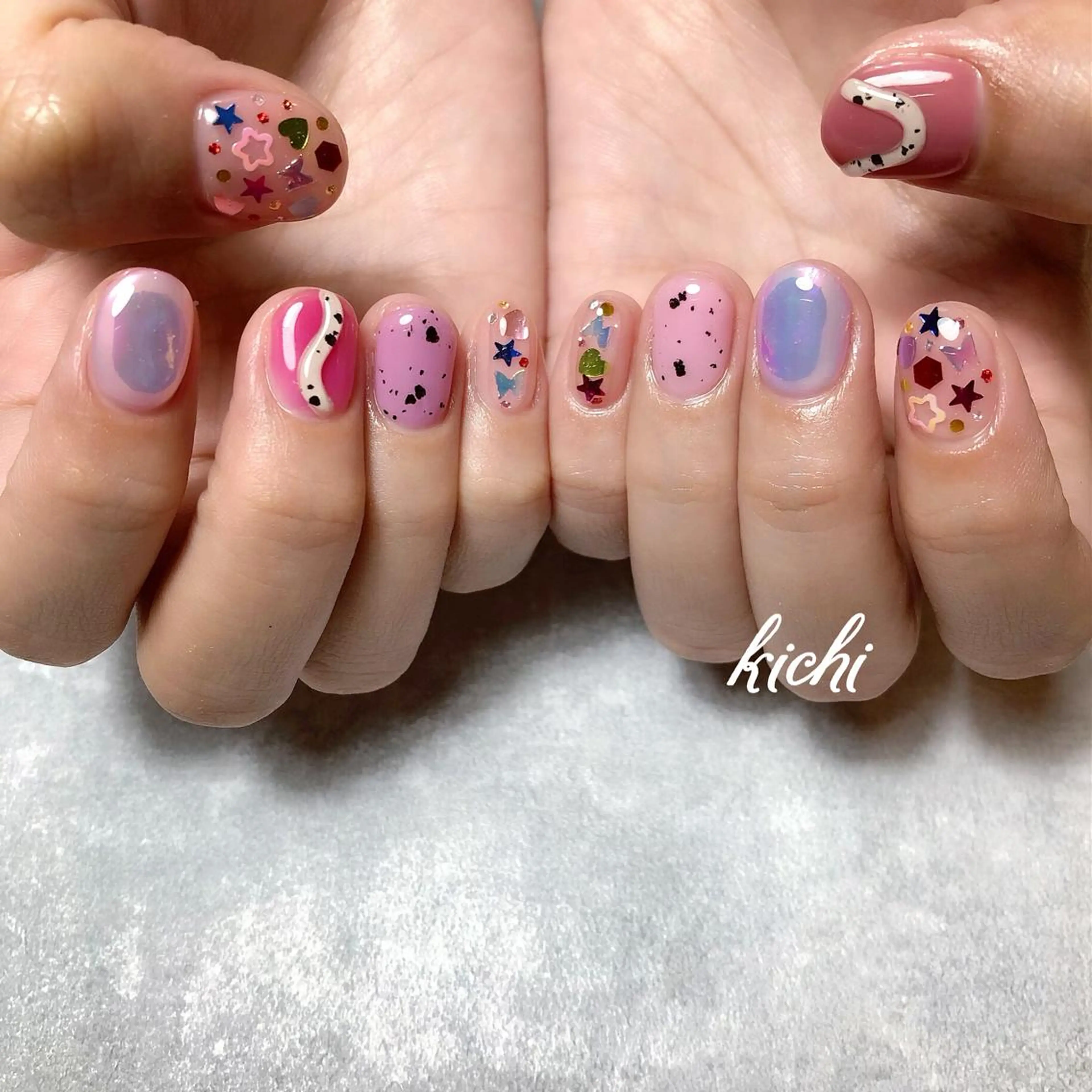 ネイル kichi･: *のネイルデザイン