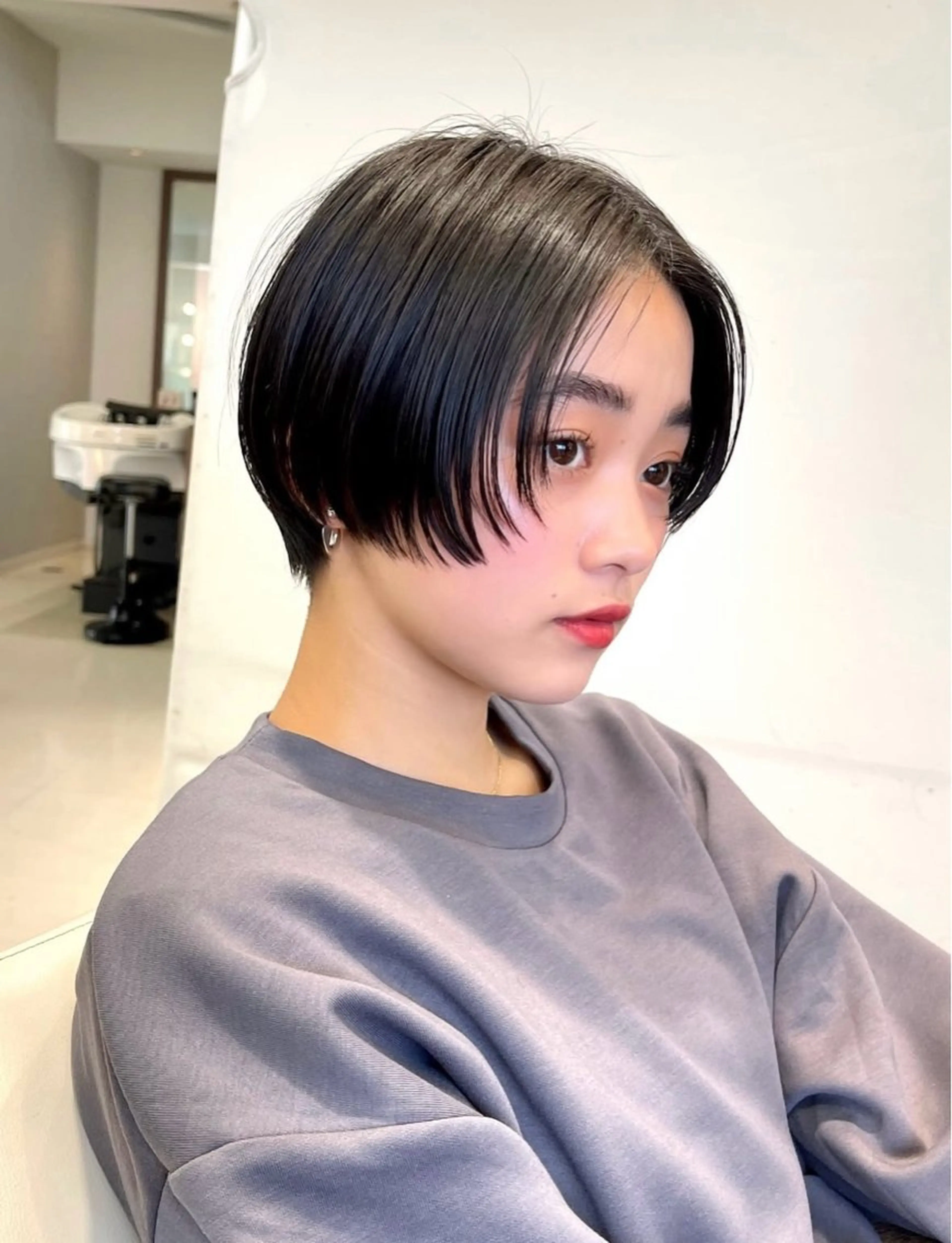 ショート 縮毛矯正・透明感 カラー💙acoのヘアスタイル