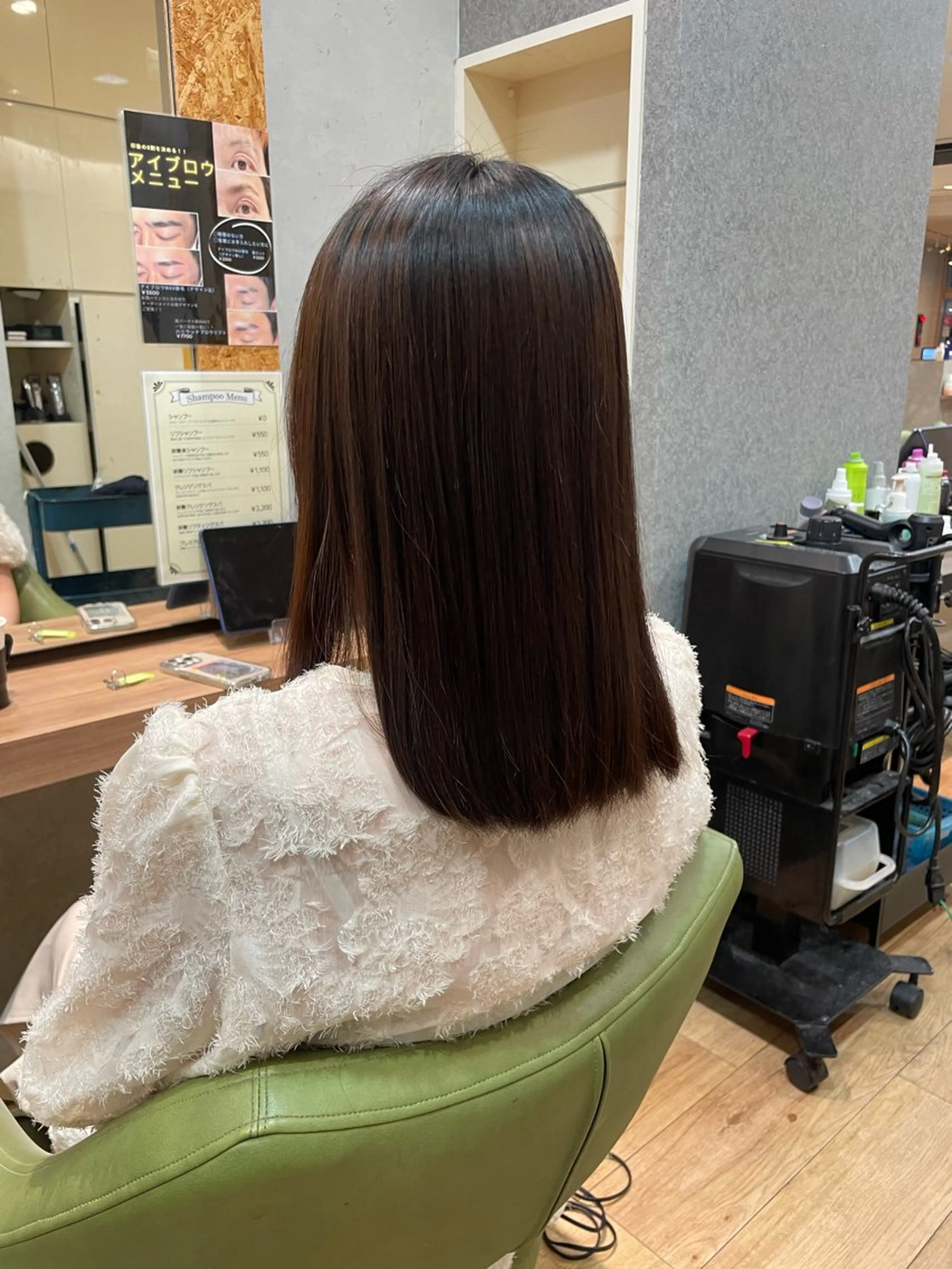 セミロング カラー 縮毛矯正 縮毛矯正 髪質改善/Bloss om🌷高橋沙衣のヘアスタイル