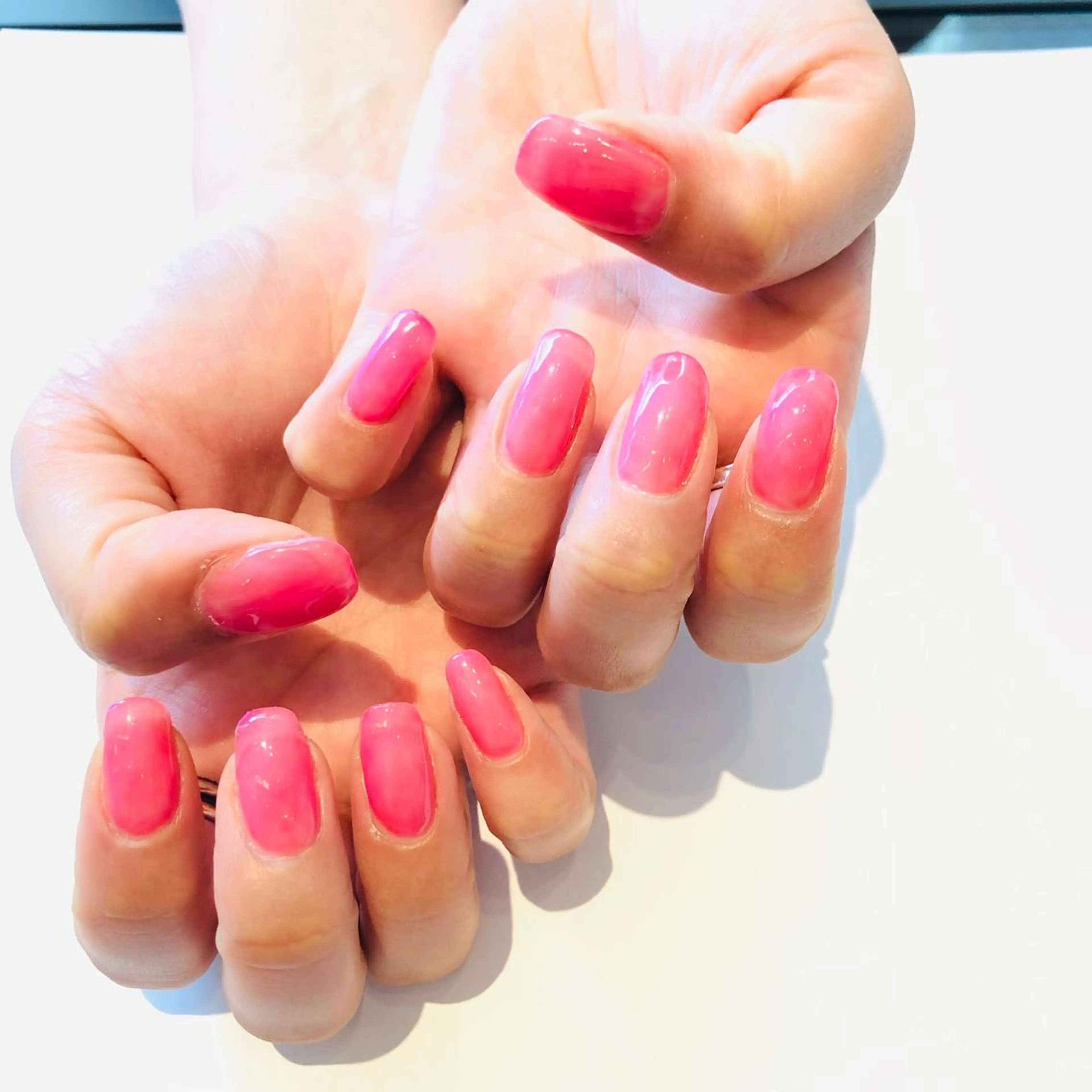 ネイル ピンク 大阪福島韓国束感まつ げ Sayaka🤍のマツエク・マツパデザイン