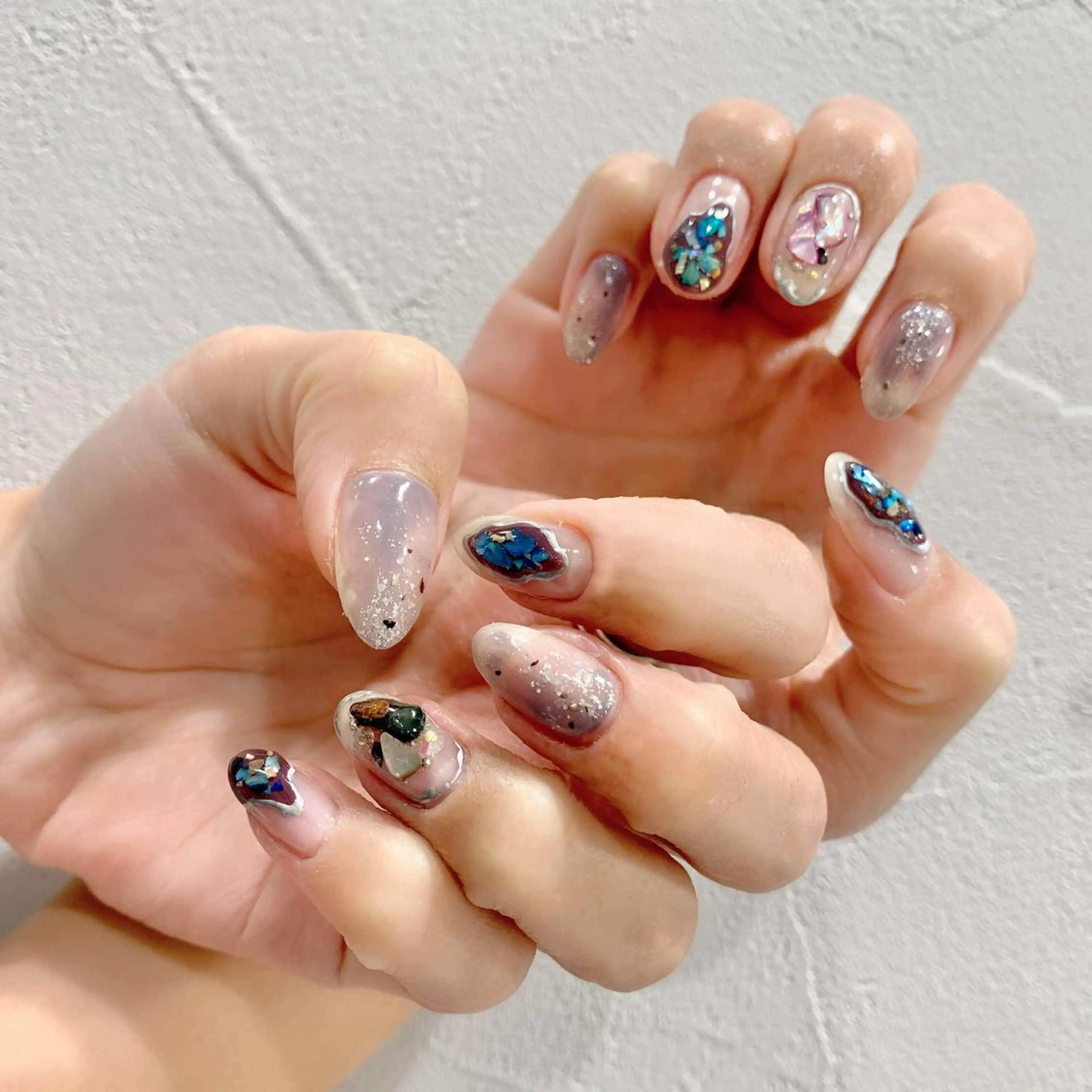 ネイル ニュアンスネイル ハンドネイル 佐藤 まりえのネイルデザイン