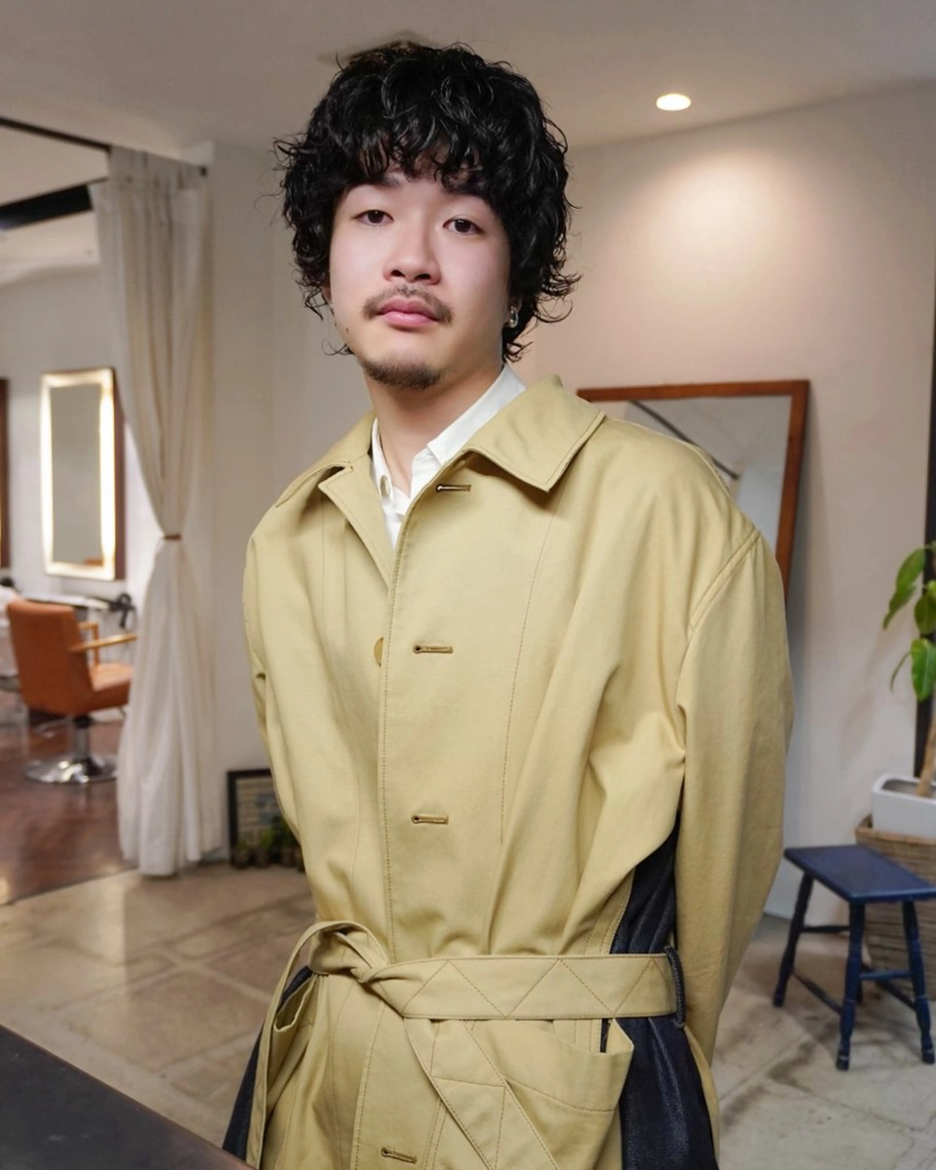 メンズ カット パーマ 浅野 敬亮のヘアスタイル