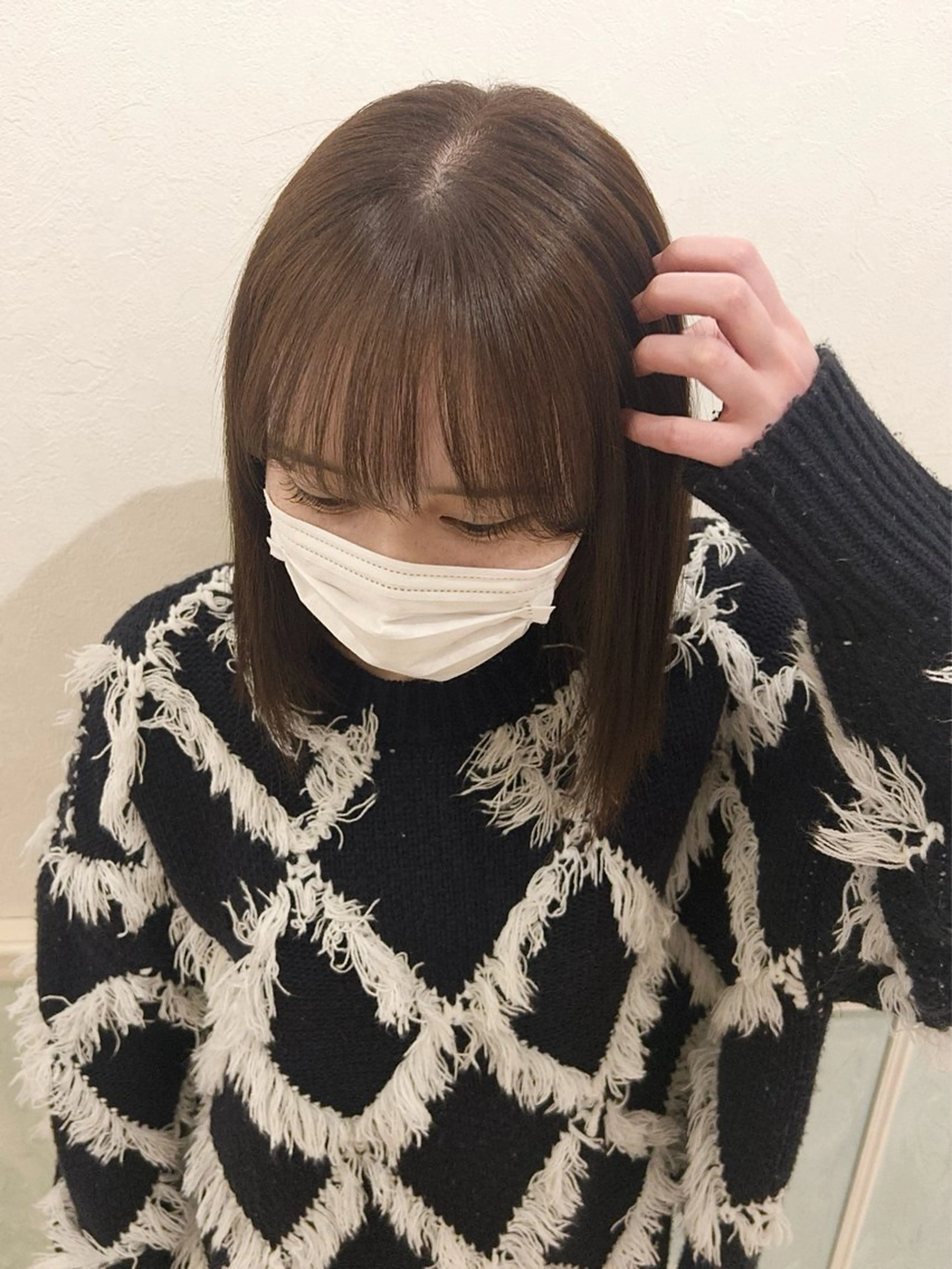 ミディアム カラー 艶感暖色カラー / レイヤー / れいかのヘアスタイル