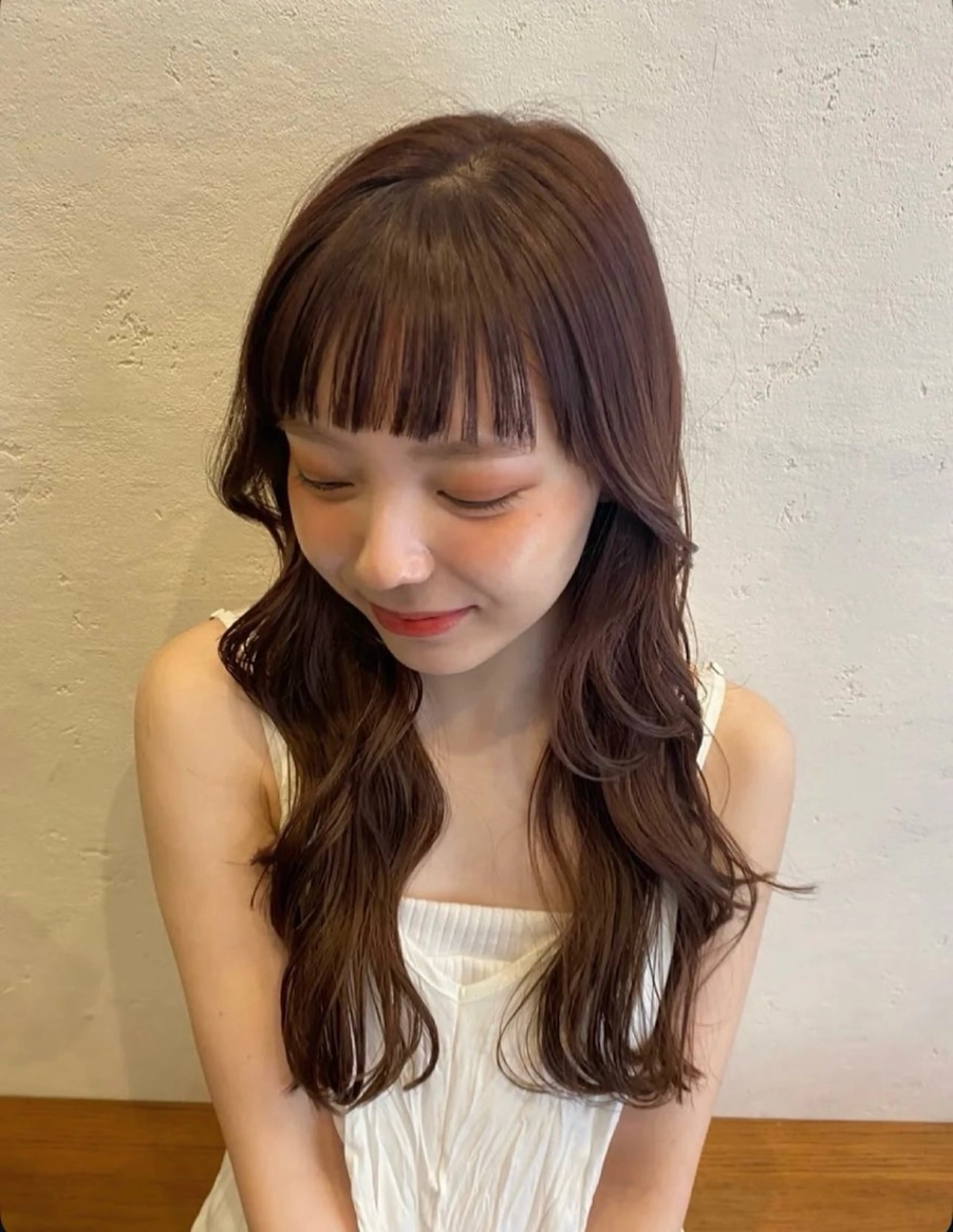 ロング カラー カット ヘアカラー トリートメント 透明感カラー/ 小顔カット/ミヅキのヘアスタイル