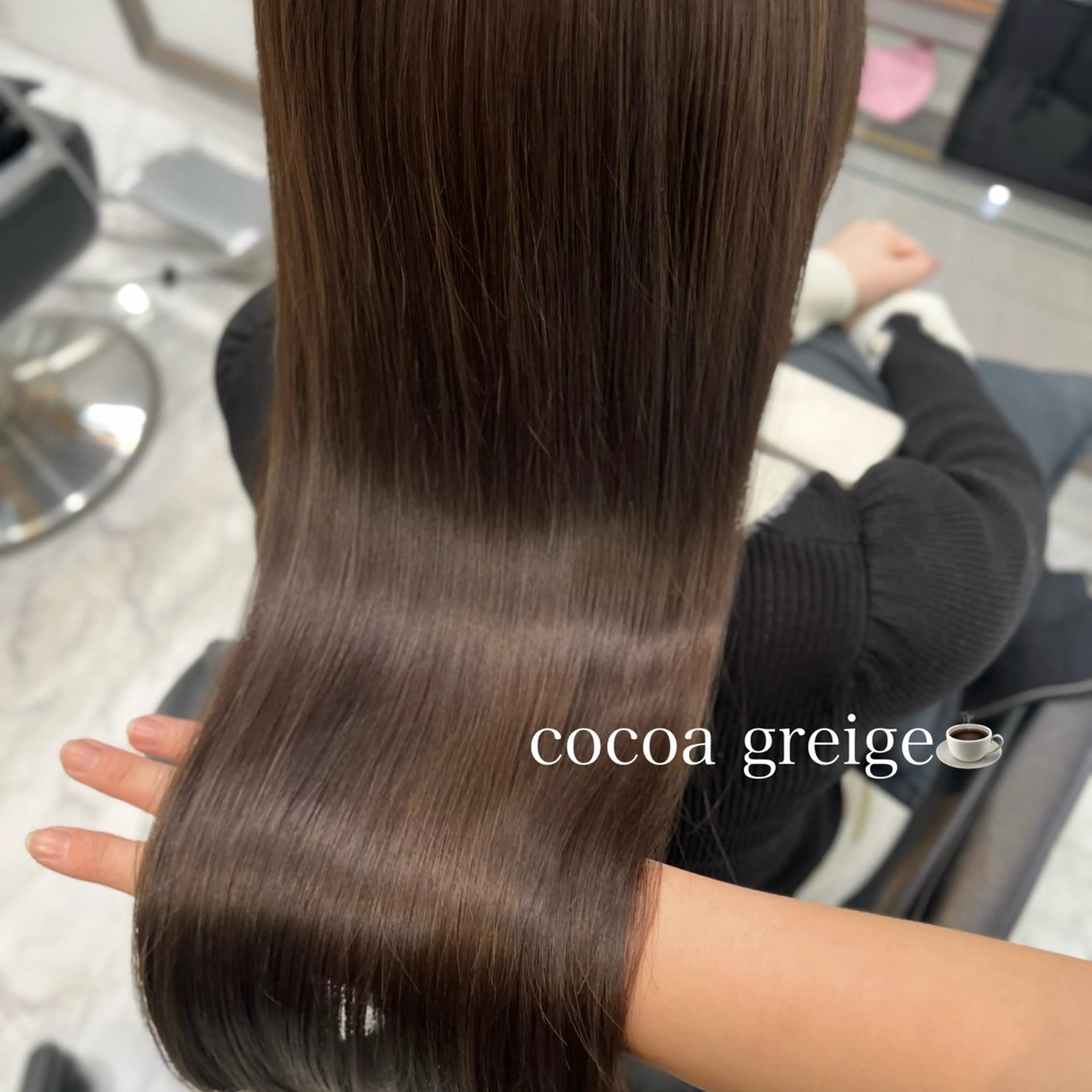 ロング カラー 縮毛矯正 ヘアカラー トリートメント Hana🌷/ 透明感/艶髪/表参道のヘアスタイル