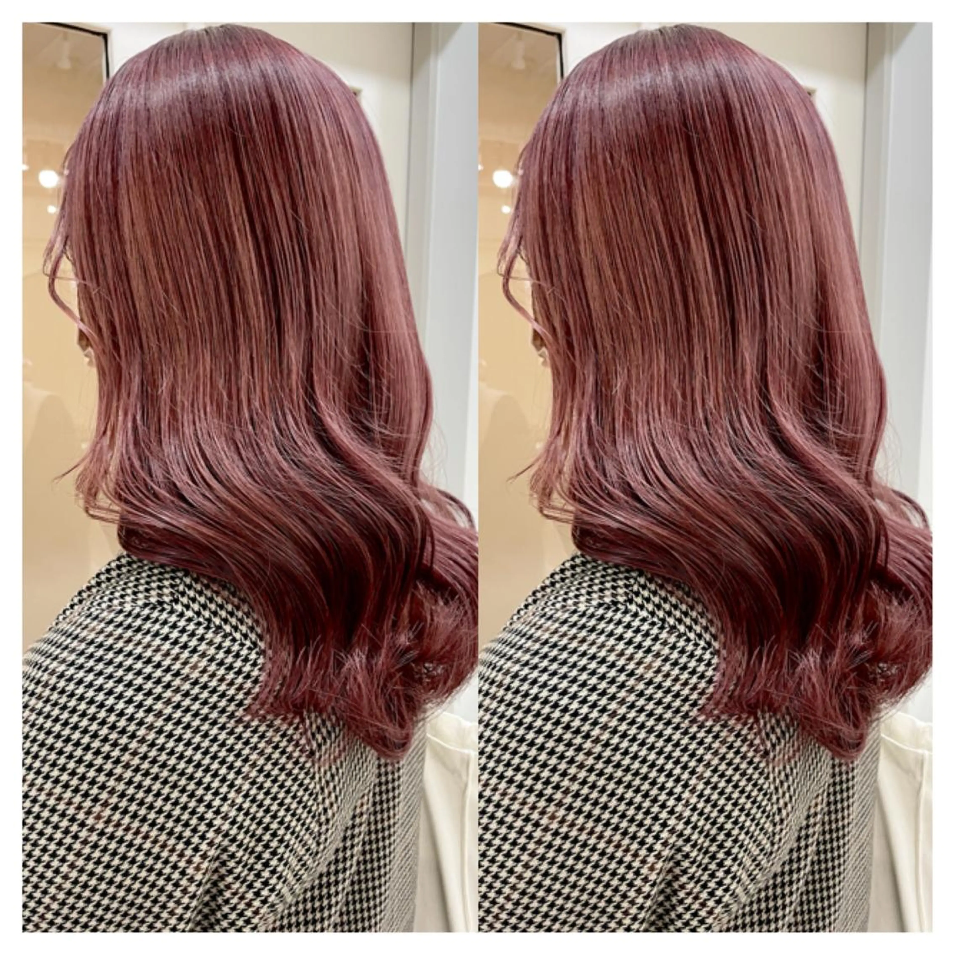 セミロング カラー カット ヘアカラー トリートメント 村山 茉衣のヘアスタイル