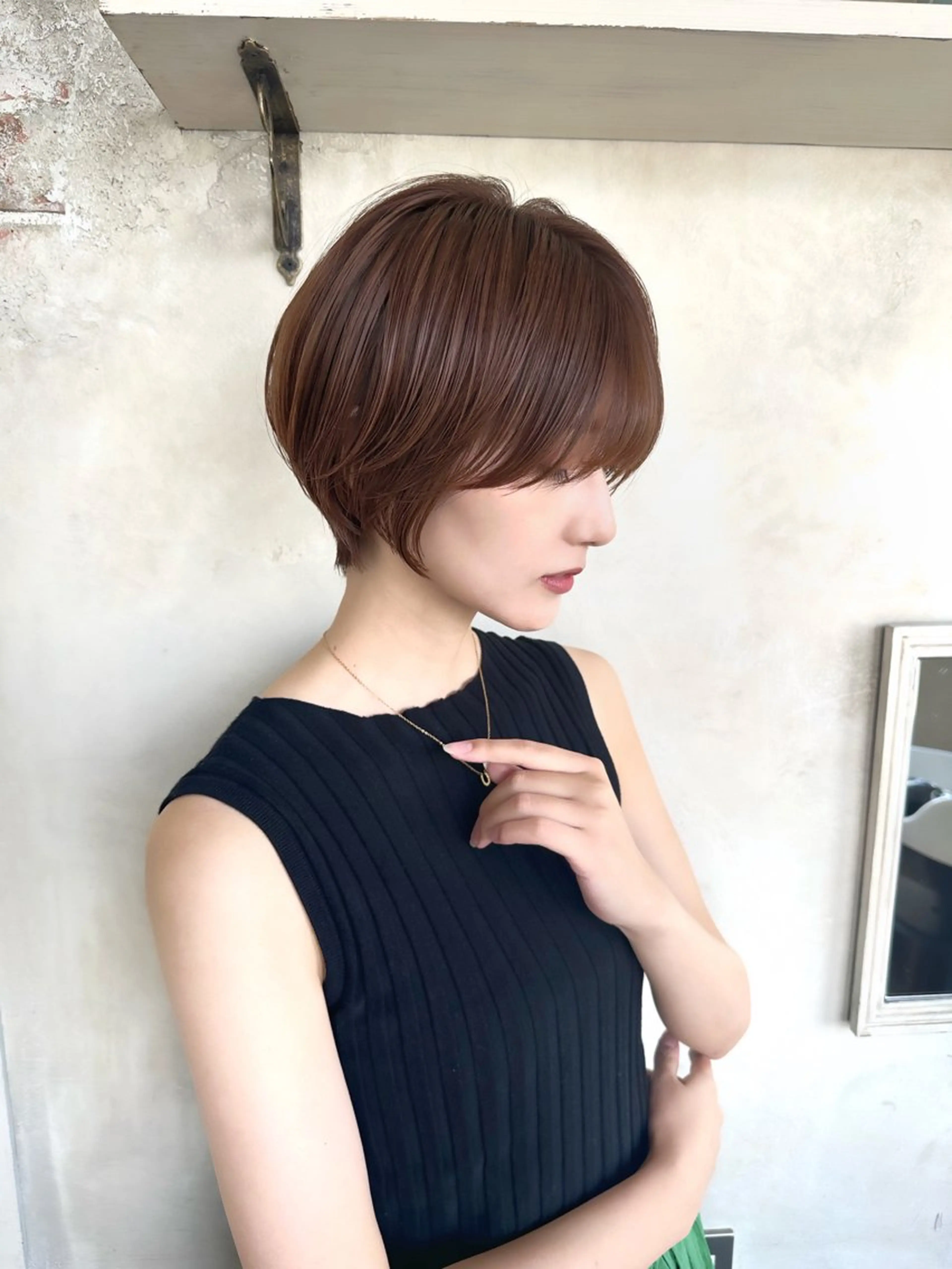 ショート カラー ショートボブ ハンサムショート 丸みショート ボブ くびれヘア カット ヘアカラー トリートメント ショート、ボブの神✨ 峯朋也✂︎✨のヘアスタイル