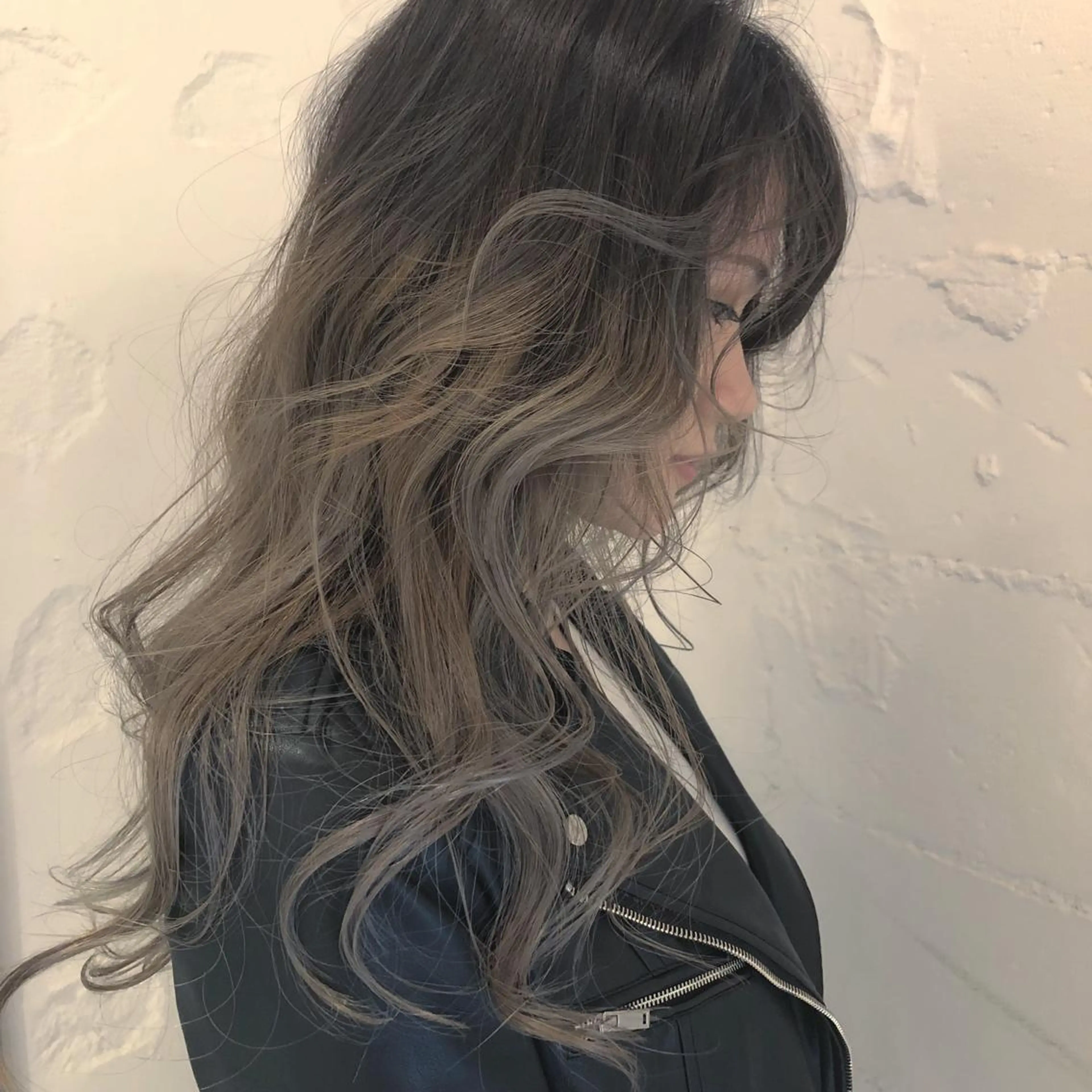 セミロング カラー 外国人風カラー ORIKA 美容室のヘアスタイル