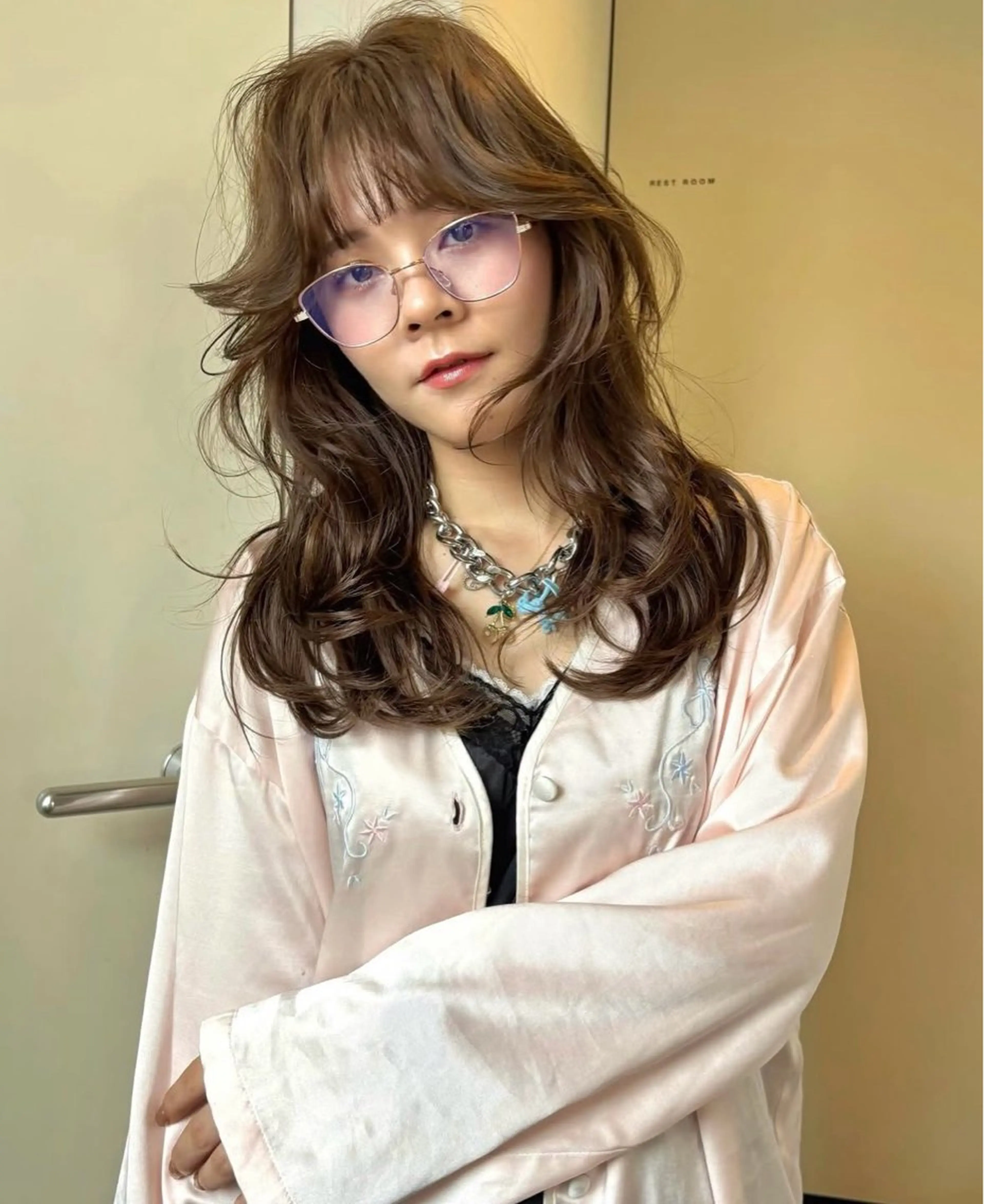 ロング Hikari / 天神大名/暖色カラーのヘアスタイル