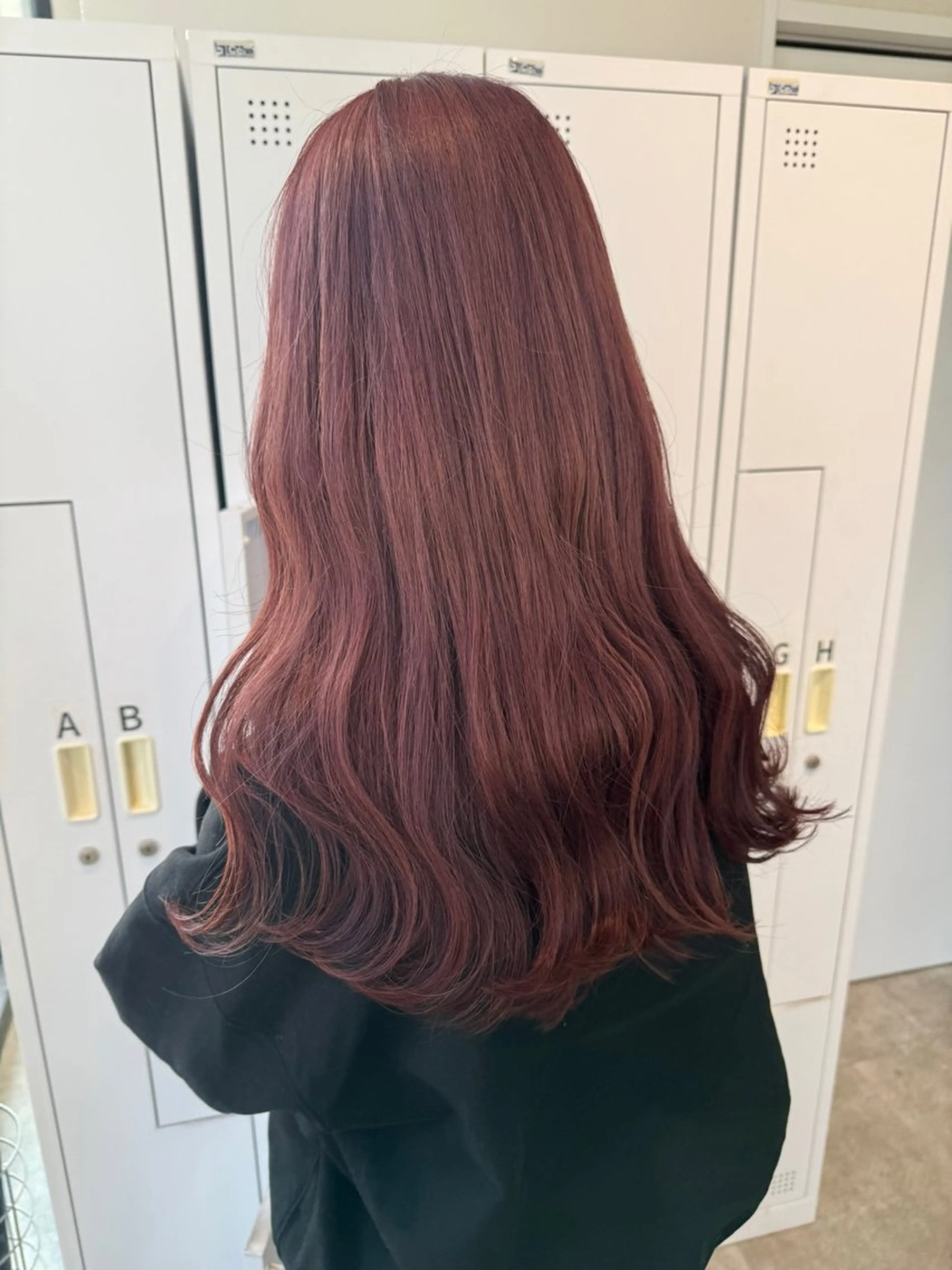 ロング カラー ブリーチ ピンクカラー カット ヘアカラー yuka🥕 橿原神宮前のヘアスタイル