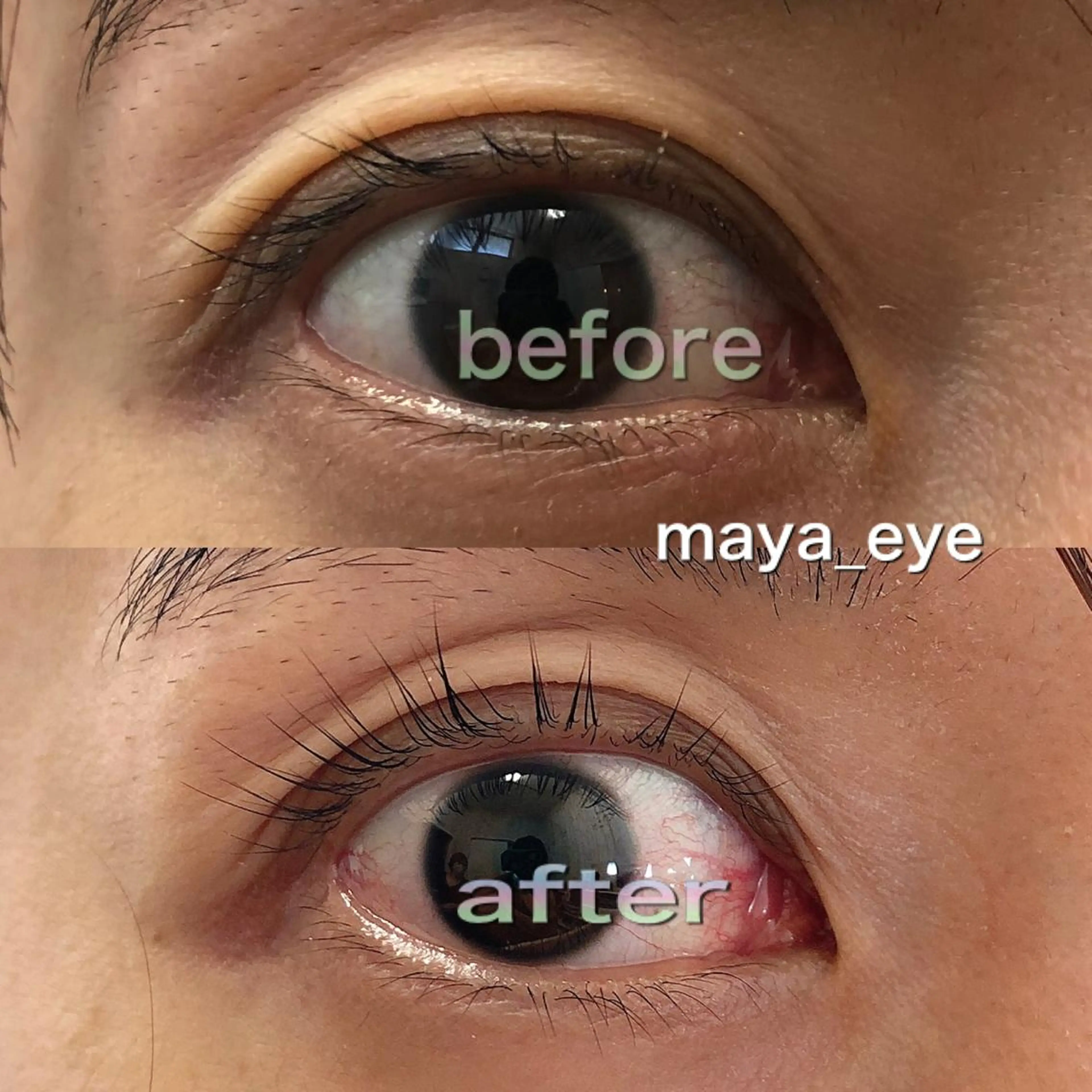 マツエク・マツパ 一重×まつ毛パーマ クマクラ ぱっちりeyeに💓のマツエク・マツパデザイン