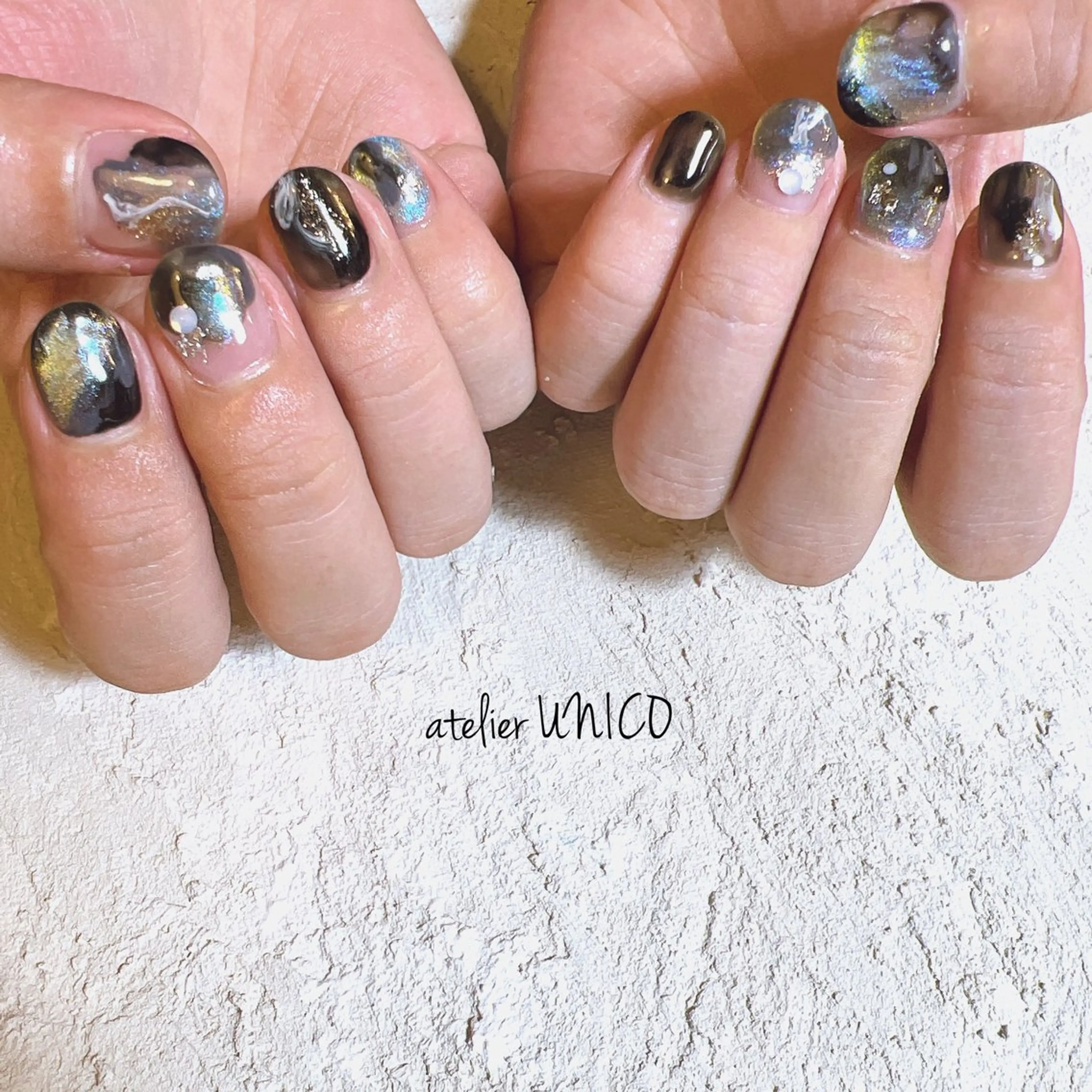 ネイル クリアネイル ハンドネイル アトリエ UNICOのネイルデザイン