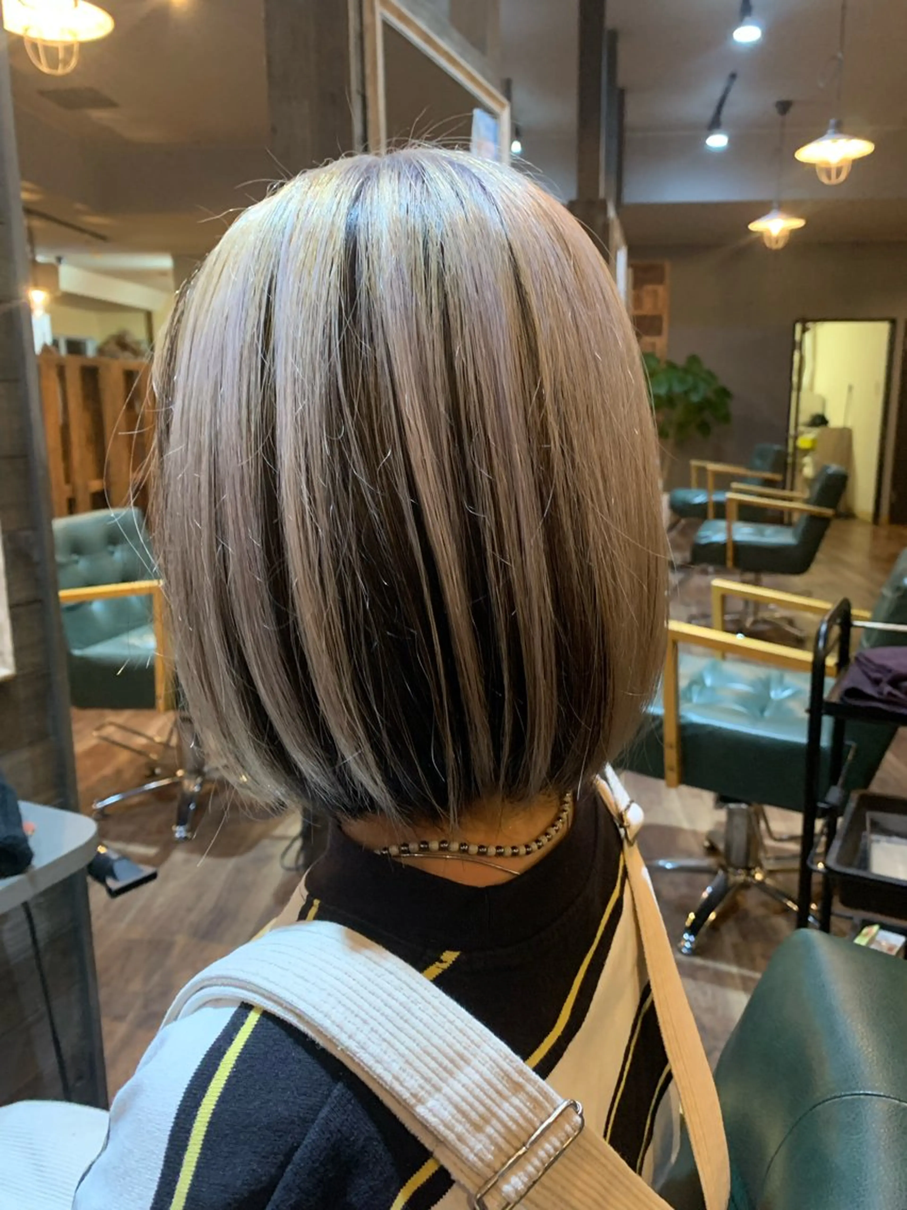 ミディアム カラー 河村 健太のヘアスタイル