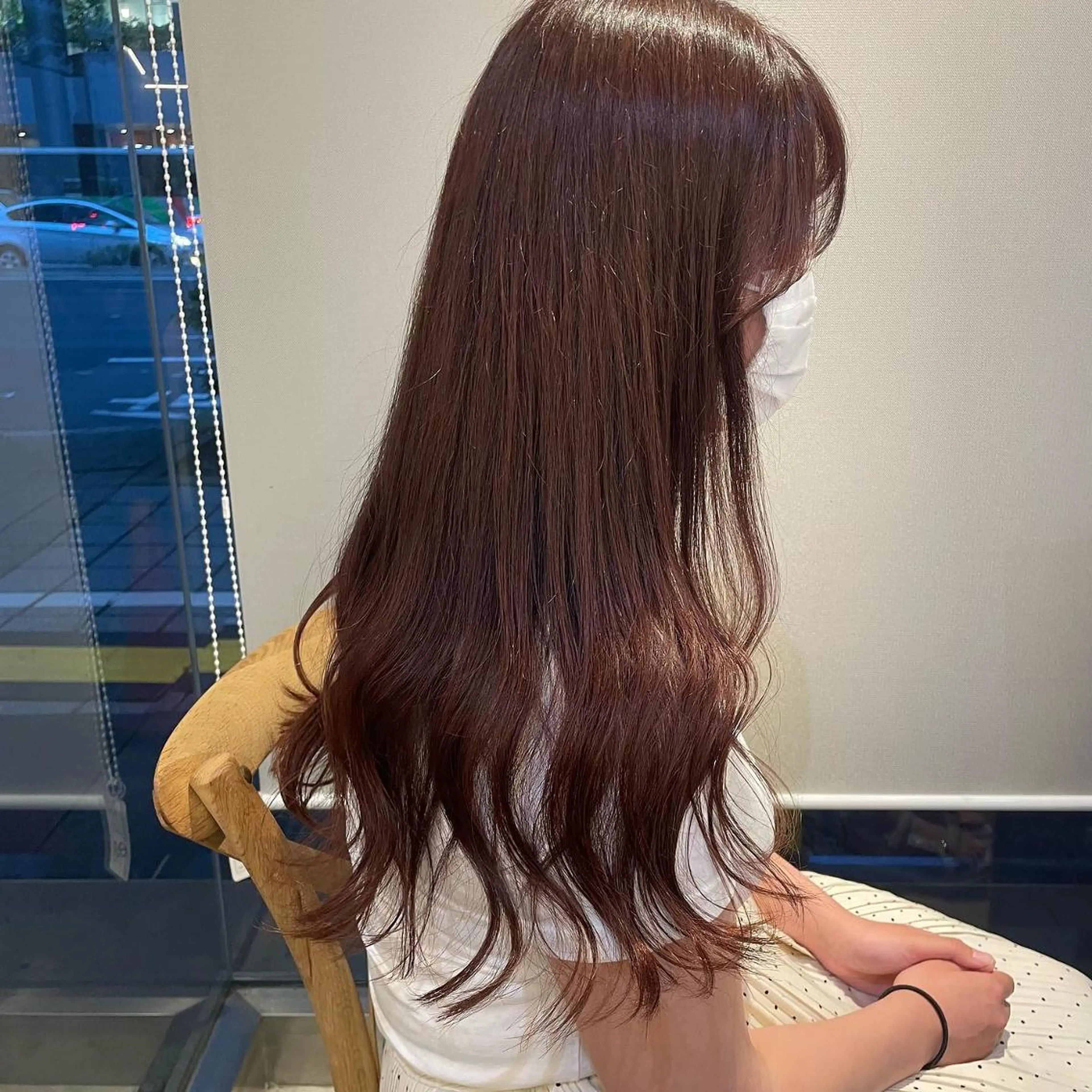 カラー ヘアアレンジ ブリーチ 透明感カラー ブリーチなしカラー ピンクカラー 𝙢𝙞𝙮𝙪🎀 girly hairのヘアスタイル