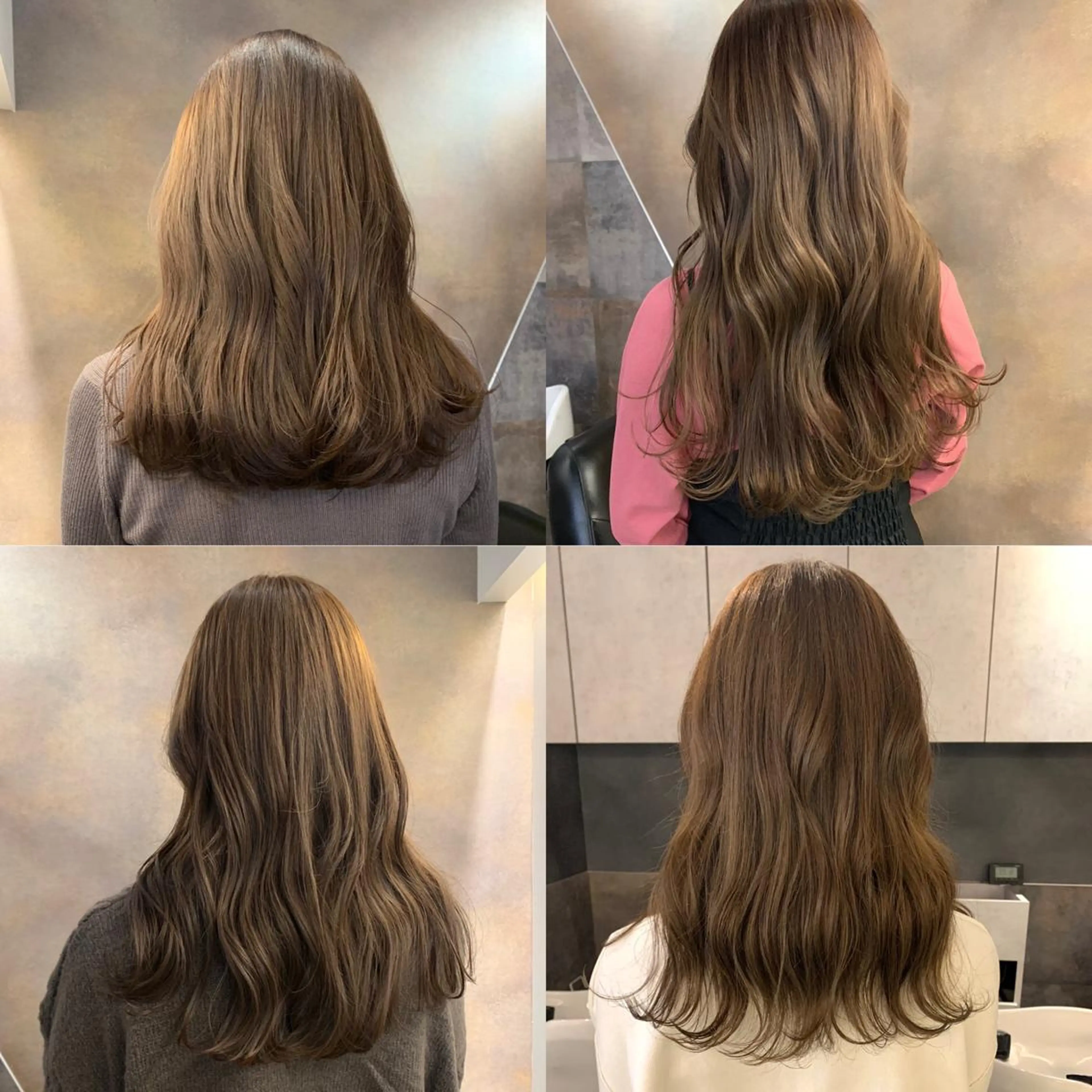 ロング カラー ベージュカラー ブリーチ 透明感カラー ダブルカラー ブリーチなしカラー カット ヘアカラー SAKINO． ベージュカラーのヘアスタイル