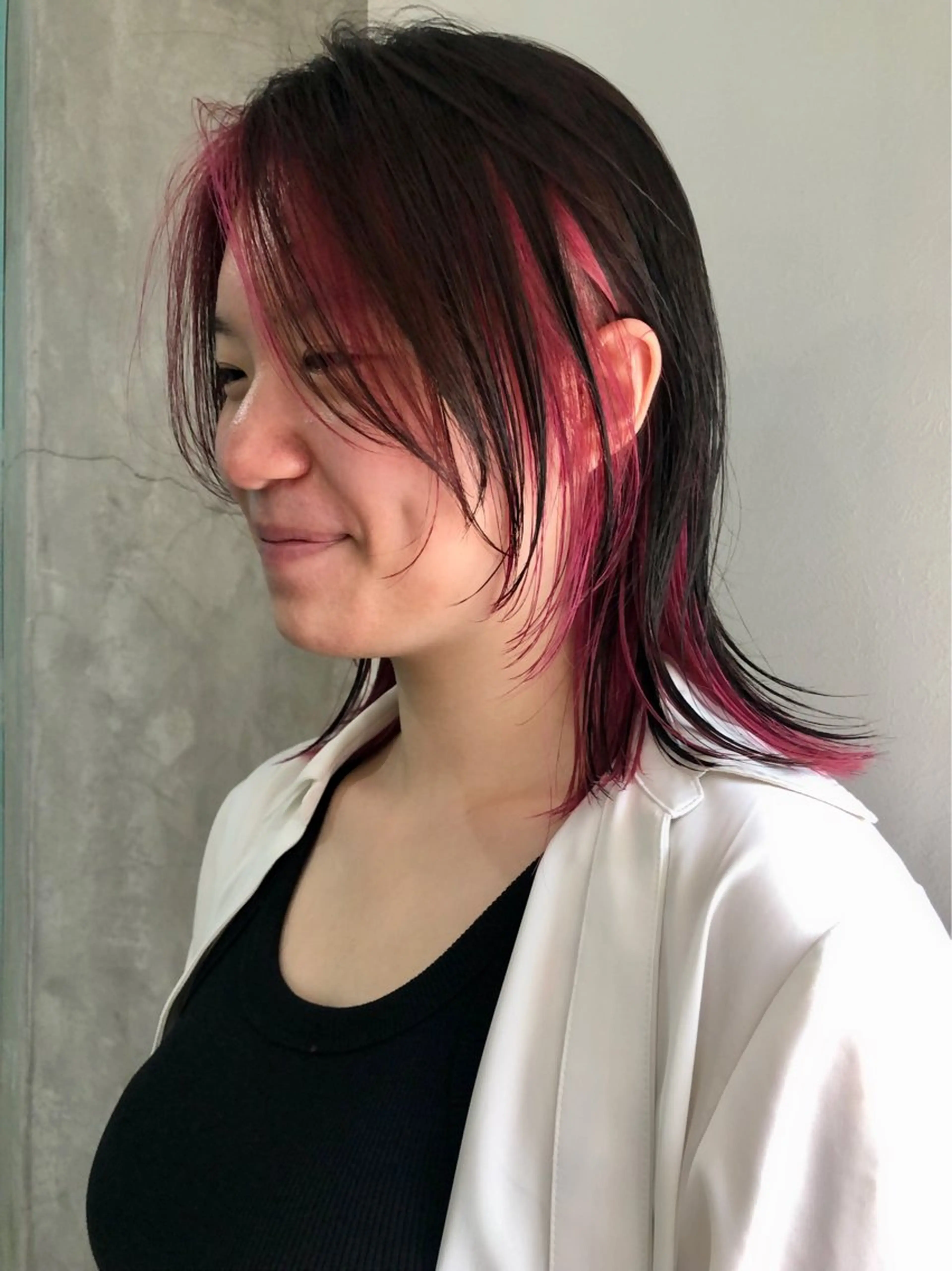 ミディアム カラー 原田 慎吾のヘアスタイル