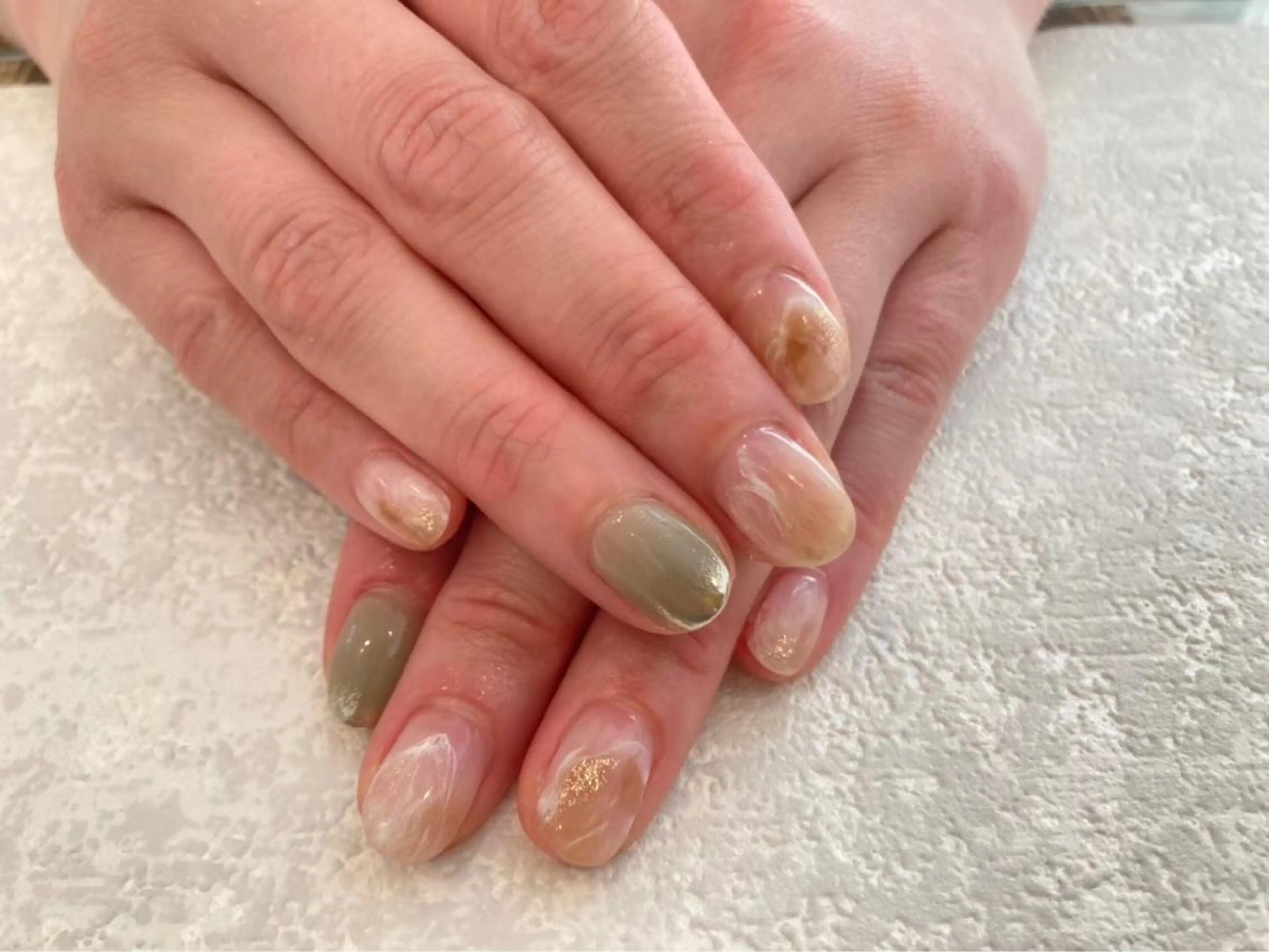 ネイル フレンチネイル ミラーネイル ニュアンスネイル Lisa’s Salonのネイルデザイン