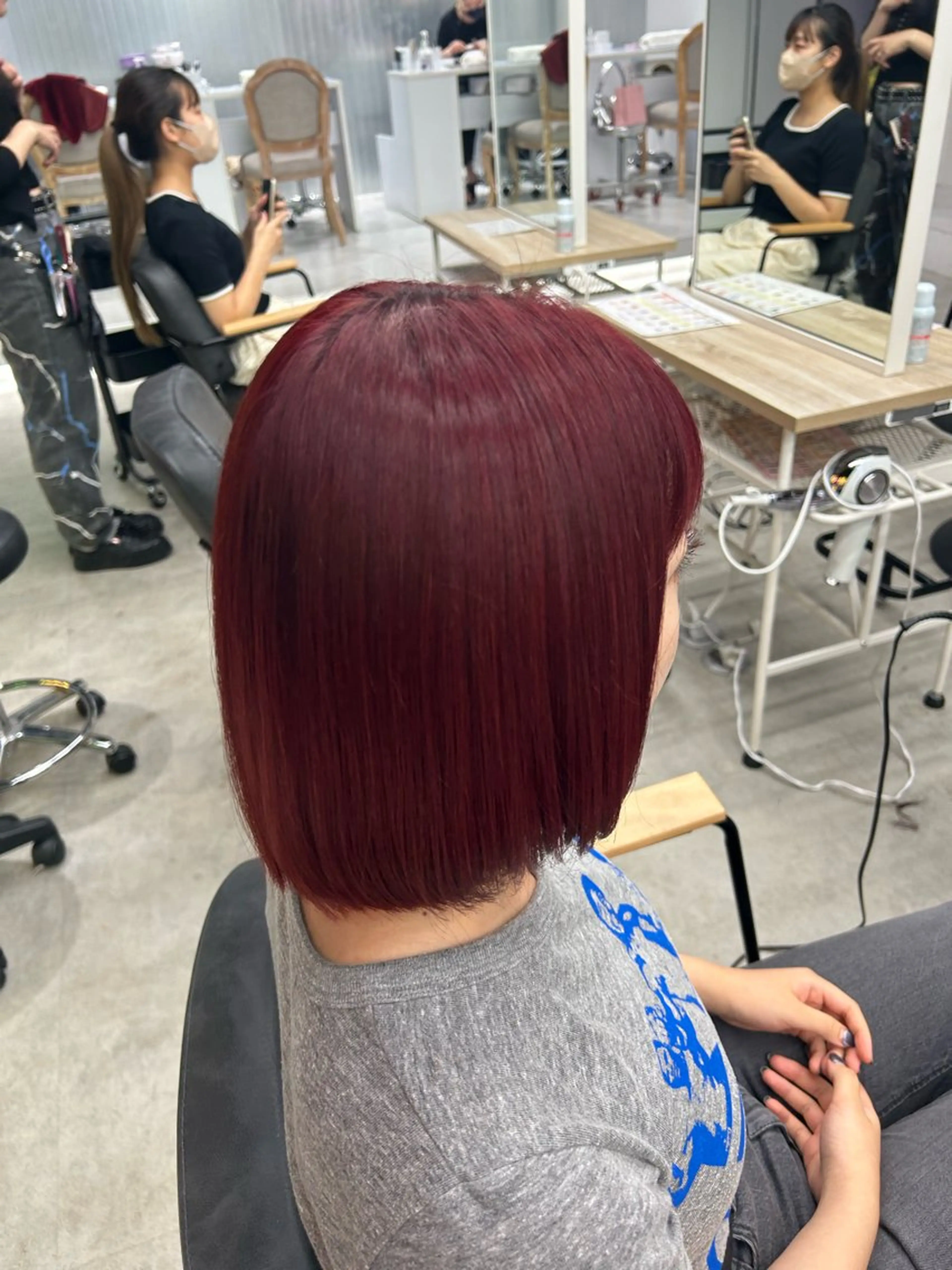 ショート カラー メンズ/ボブ/パーマ /くるみのマツエク・マツパデザイン