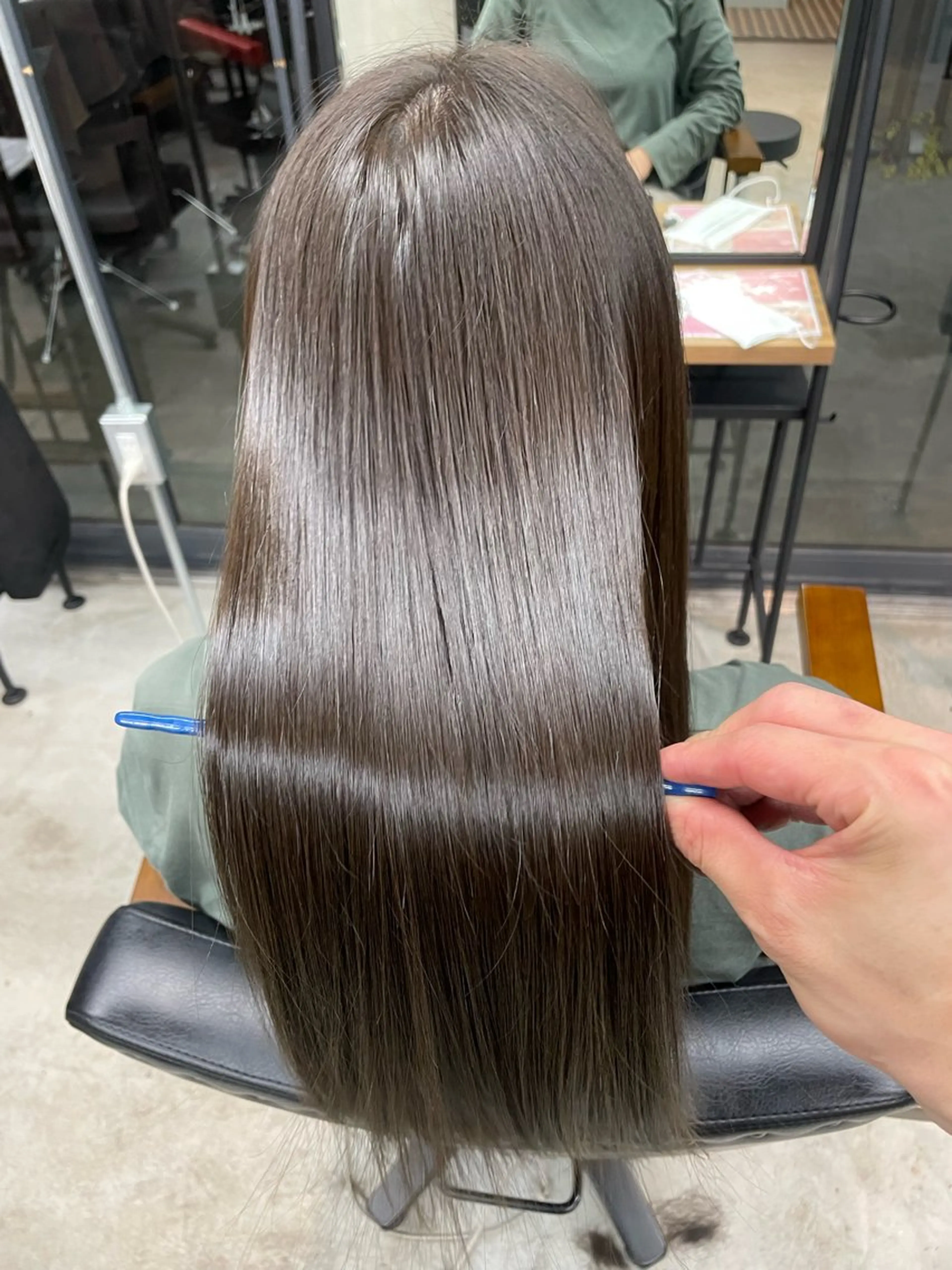 ロング パーマ 髪質改善 ストレートパーマ 縮毛矯正 トリートメント La vielle 西峠のヘアスタイル