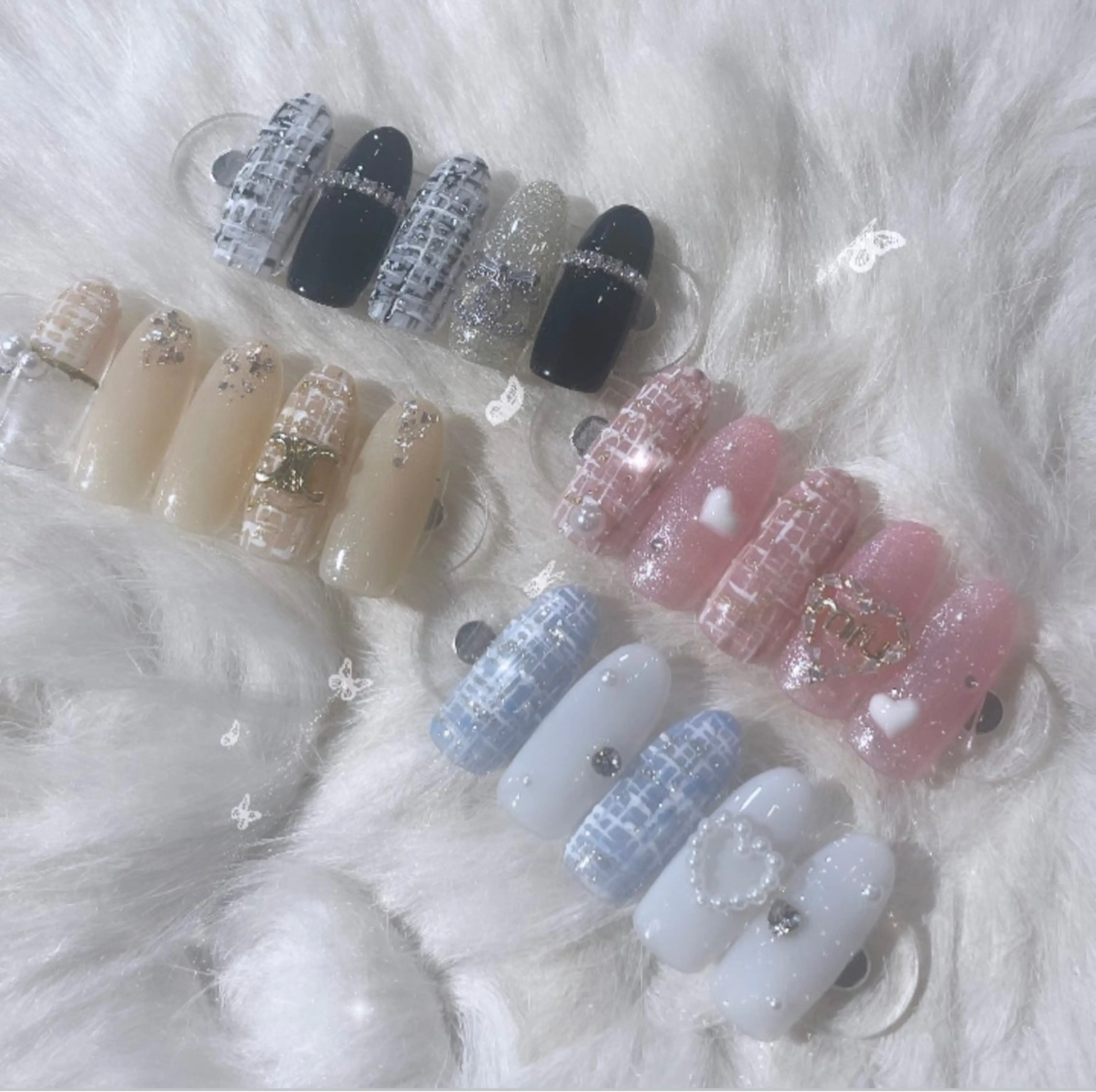 ネイル ツイードネイル D.d Nail Moeのネイルデザイン