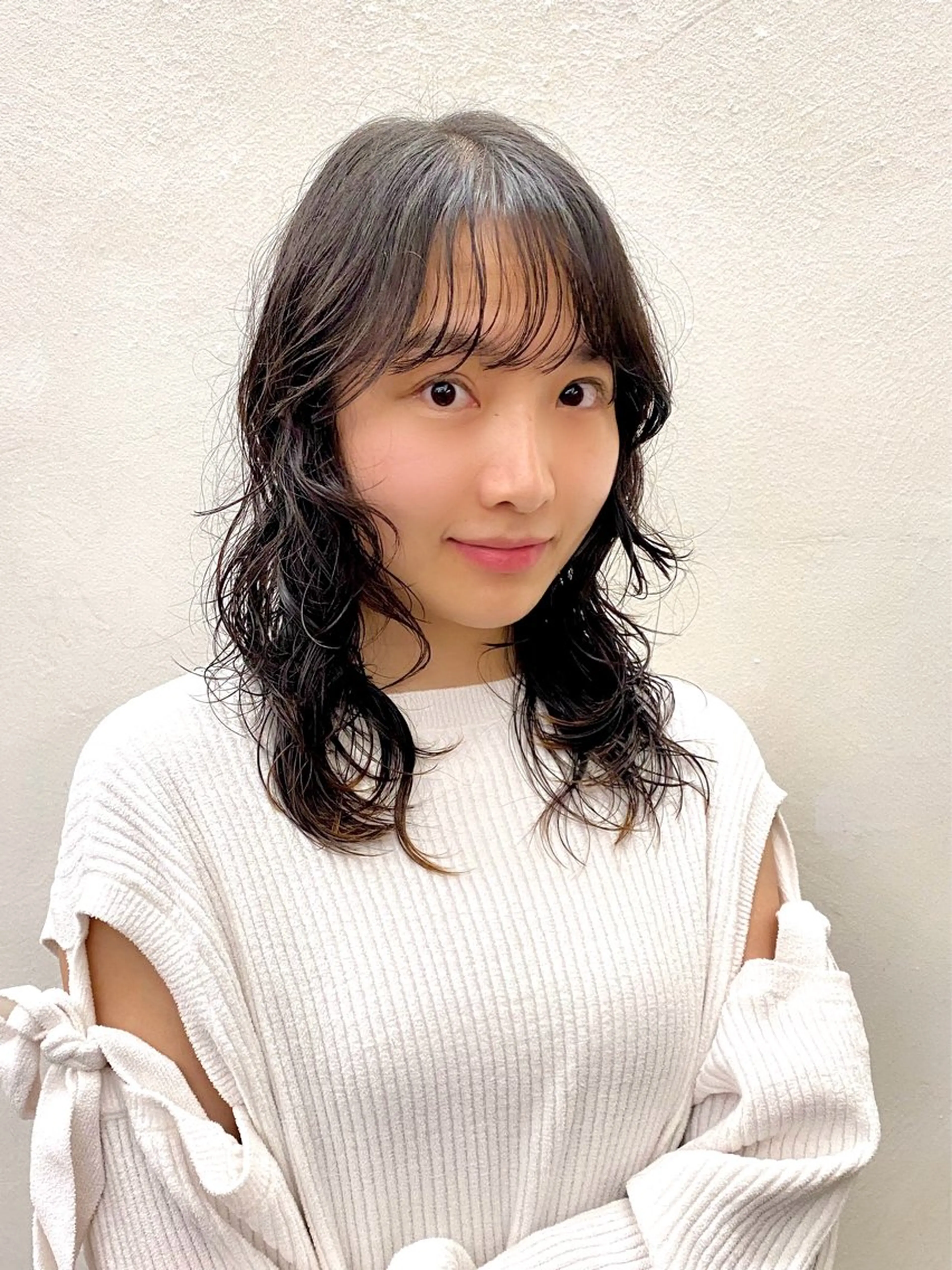 セミロング パーマ セミロングパーマ カット パーマ トリートメント 似合わせレイヤー/ パーマヘア/高倉のヘアスタイル