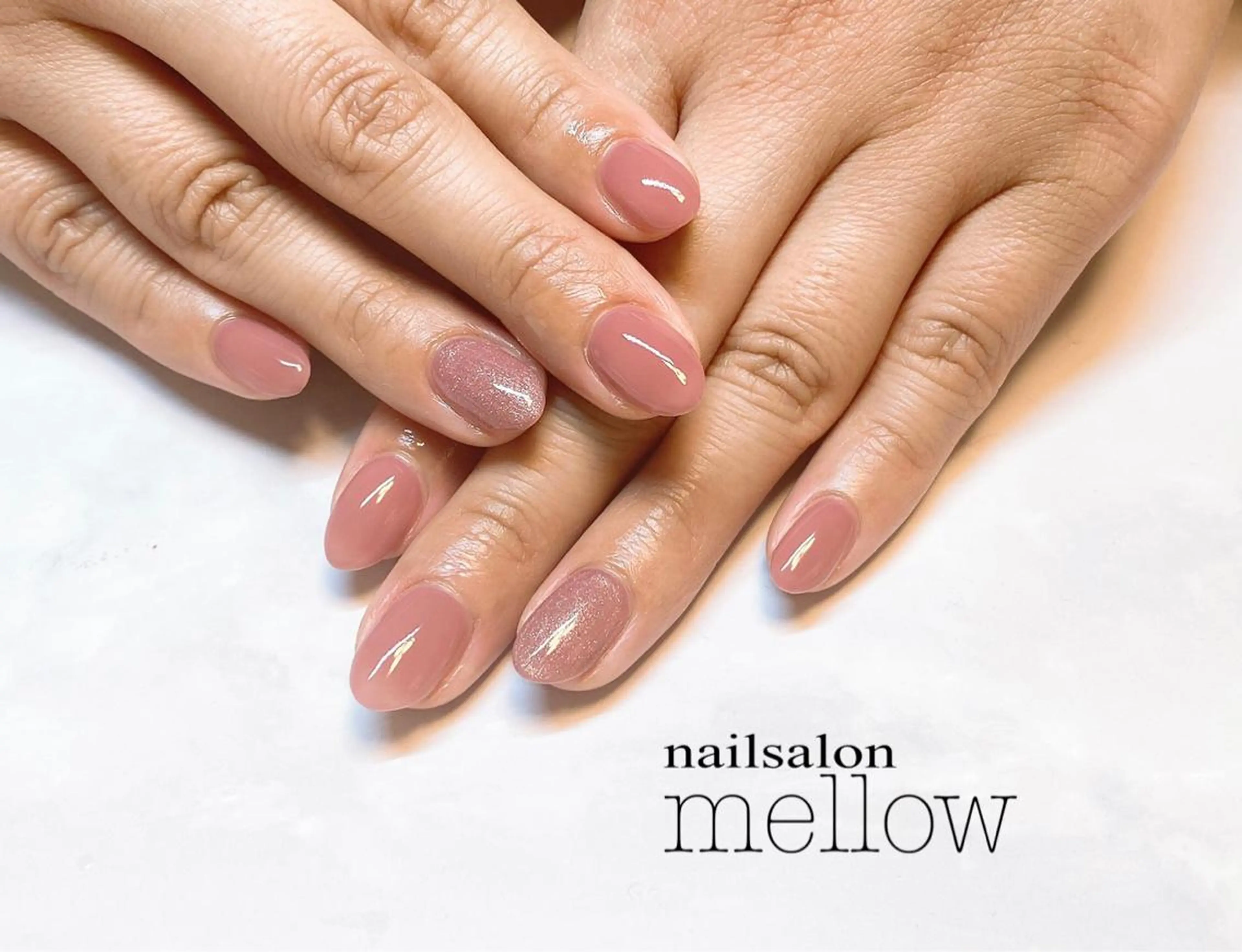 ネイル ラメ(グリッター) ピンク パープル 春ネイル 大山 浩美のネイルデザイン