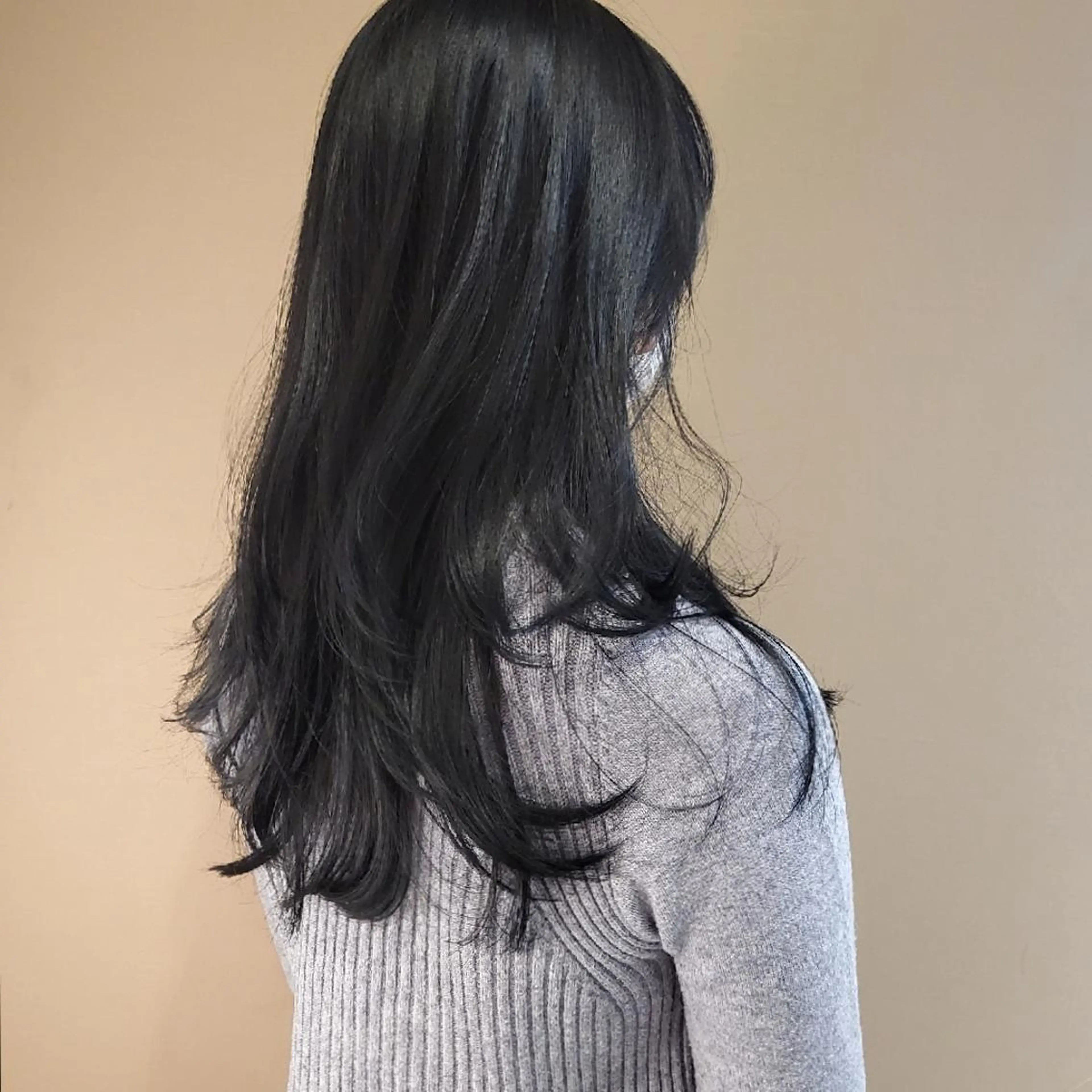 ロング ハッシュカット ロング 韓国レイヤー suzuのヘアスタイル