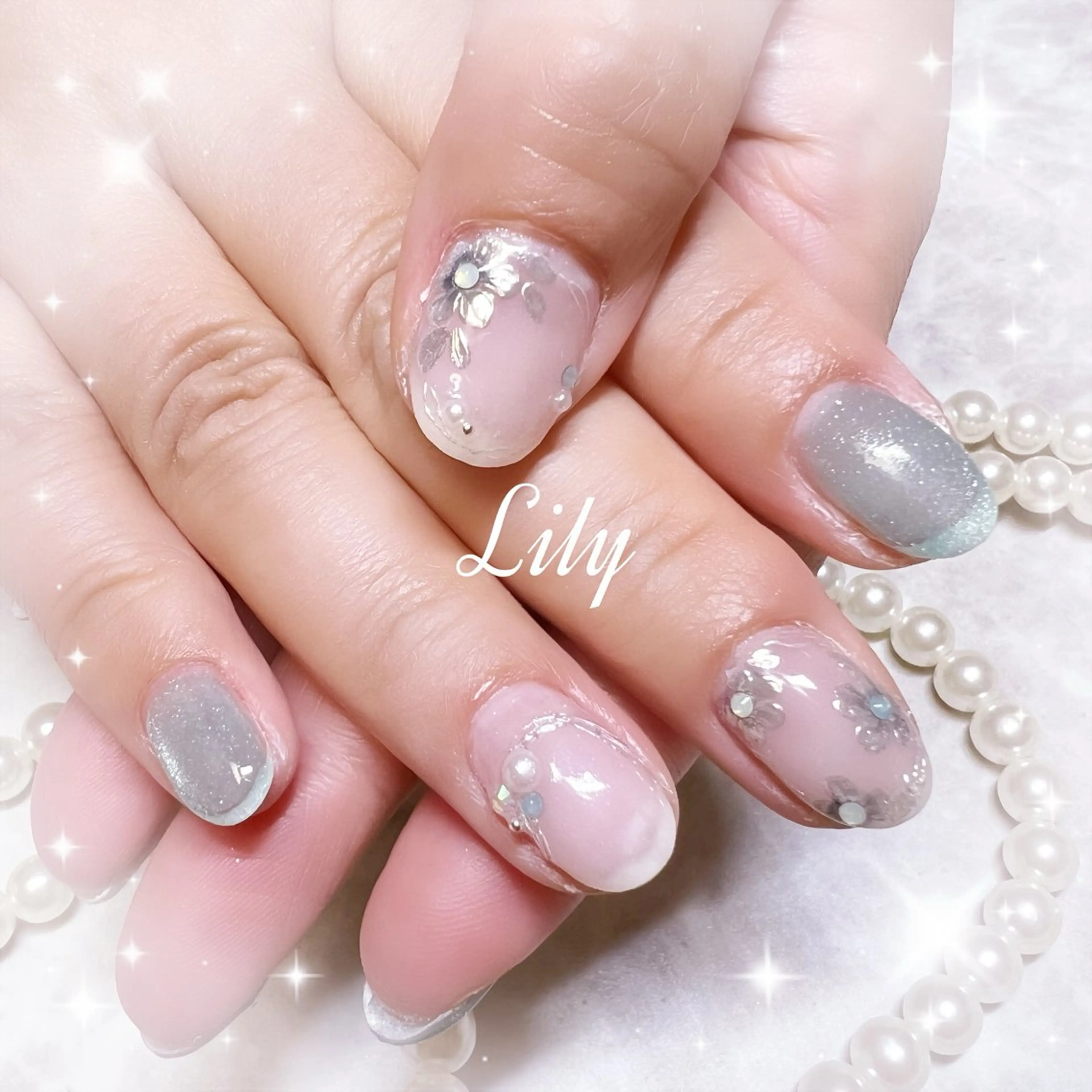 ネイル ハンドネイル Lily*nail 🌻Mii🌻のネイルデザイン