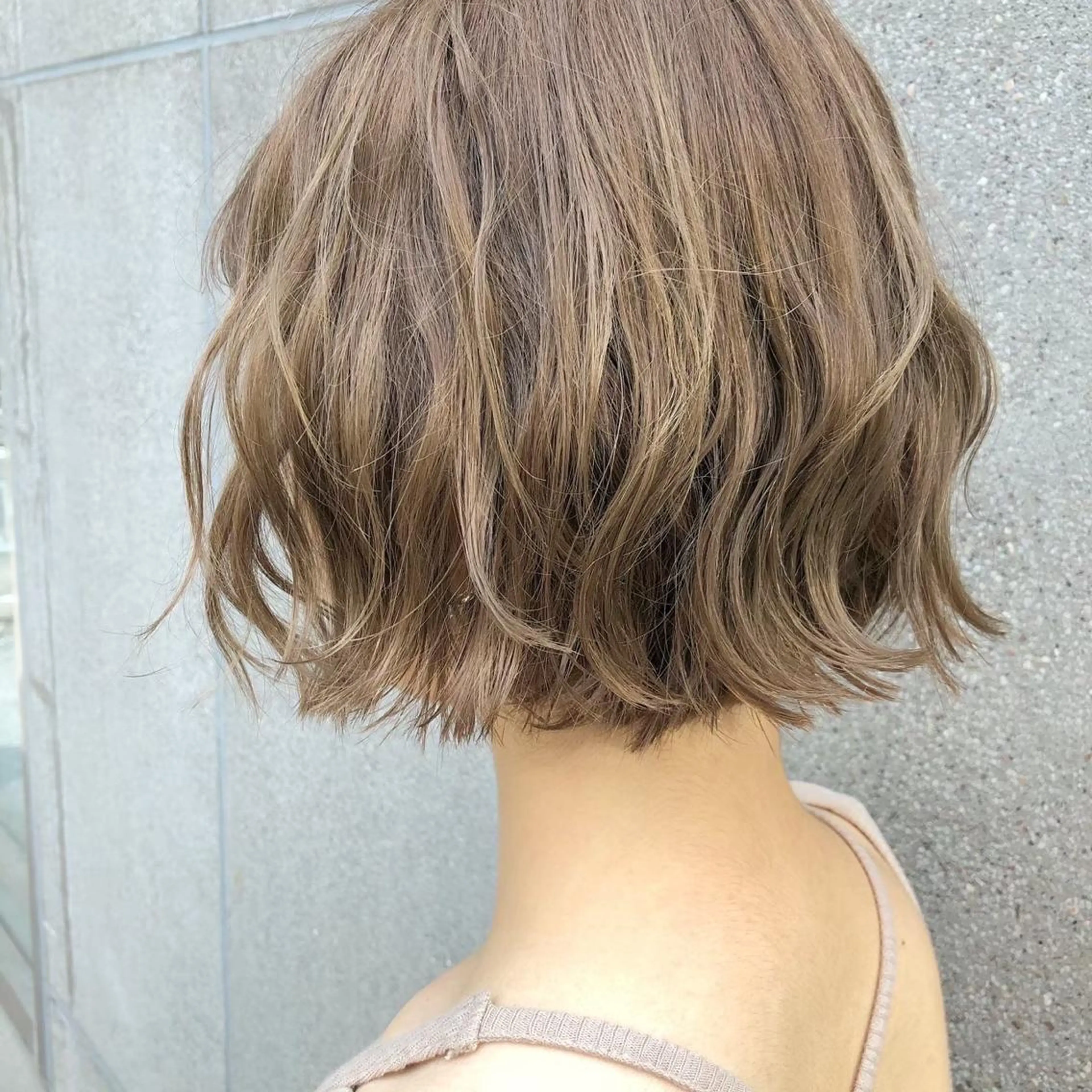 ショート カラー シャドウパーマ No.1うえちりくのヘアスタイル