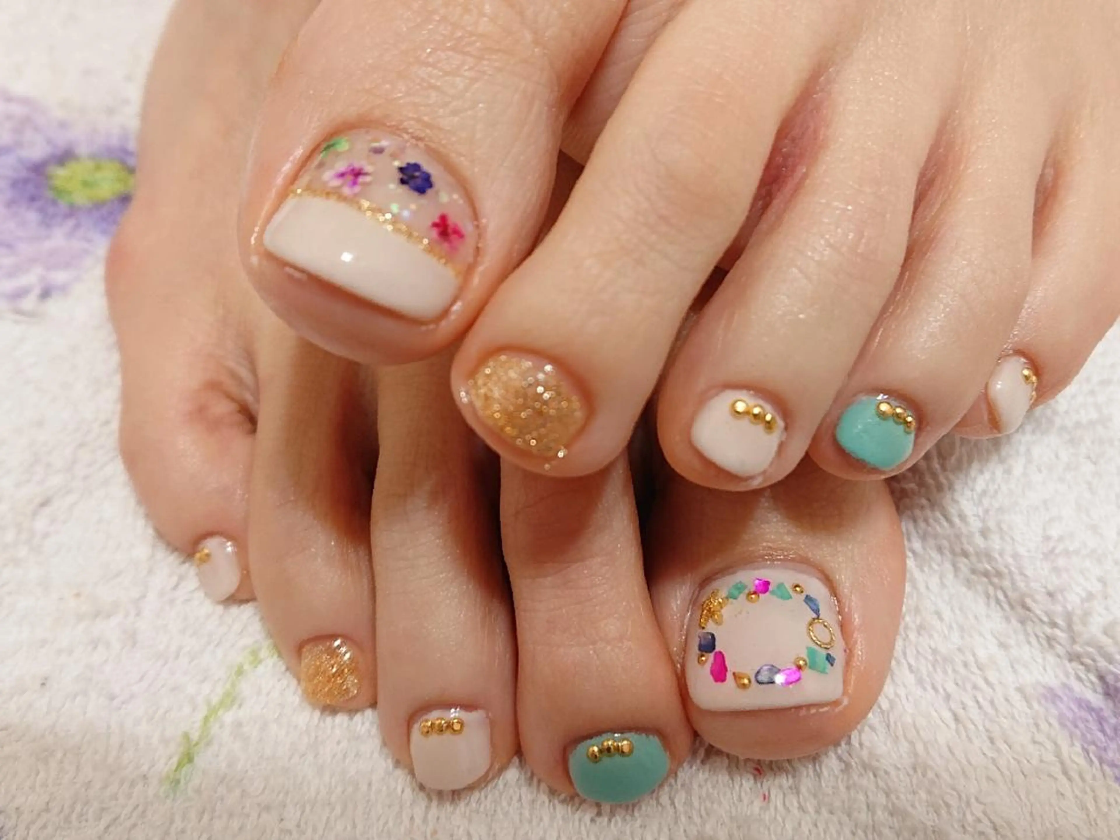 ネイル アートネイル フットネイル ジェルネイル あんきち    のネイルデザイン